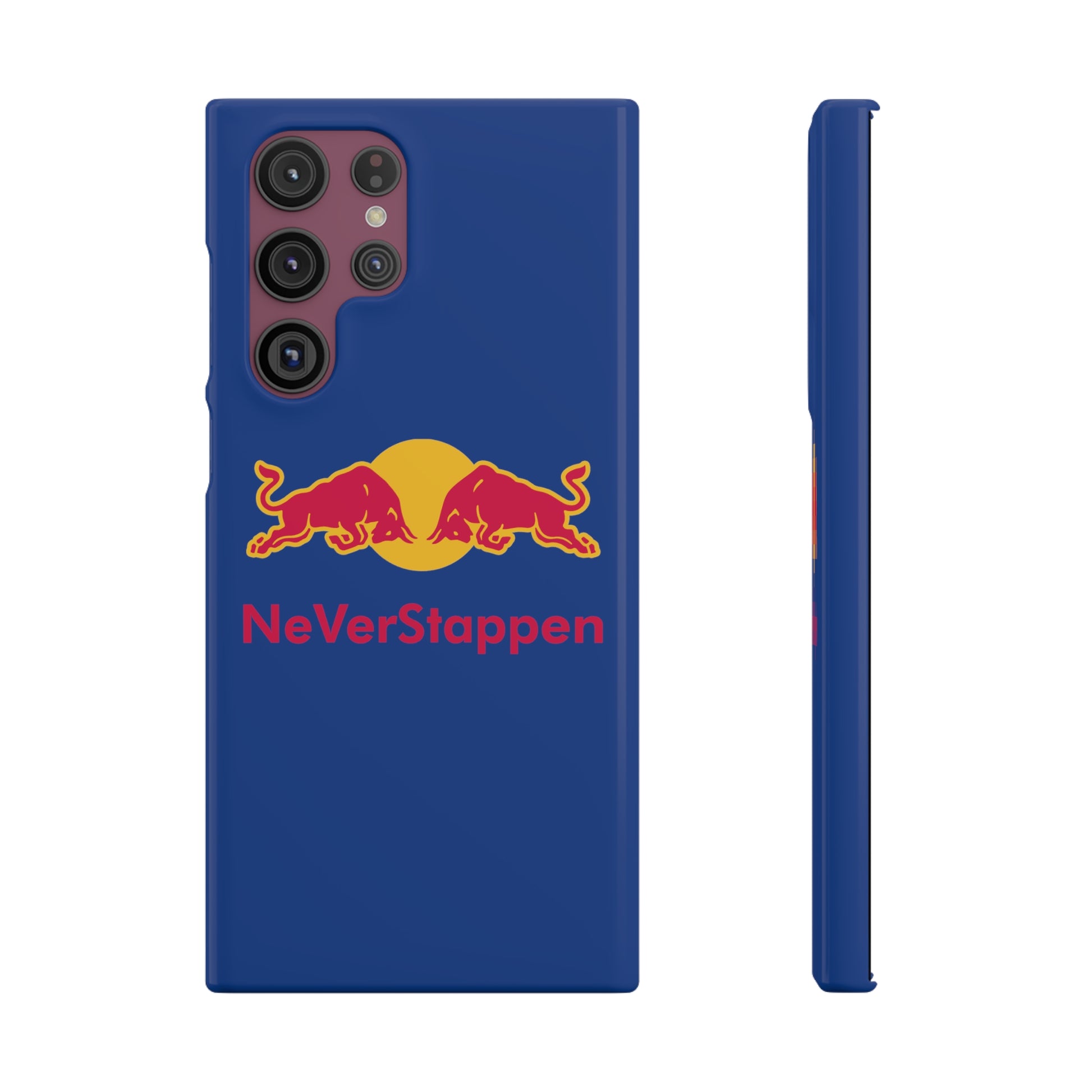 NeVerStappen Red Bull Formula 1 F1 Max Verstappen Snap Case Samsung Galaxy S22 Ultra Glossy Mobile Phone Cases F1 Max Verstappen Red Bull Printify