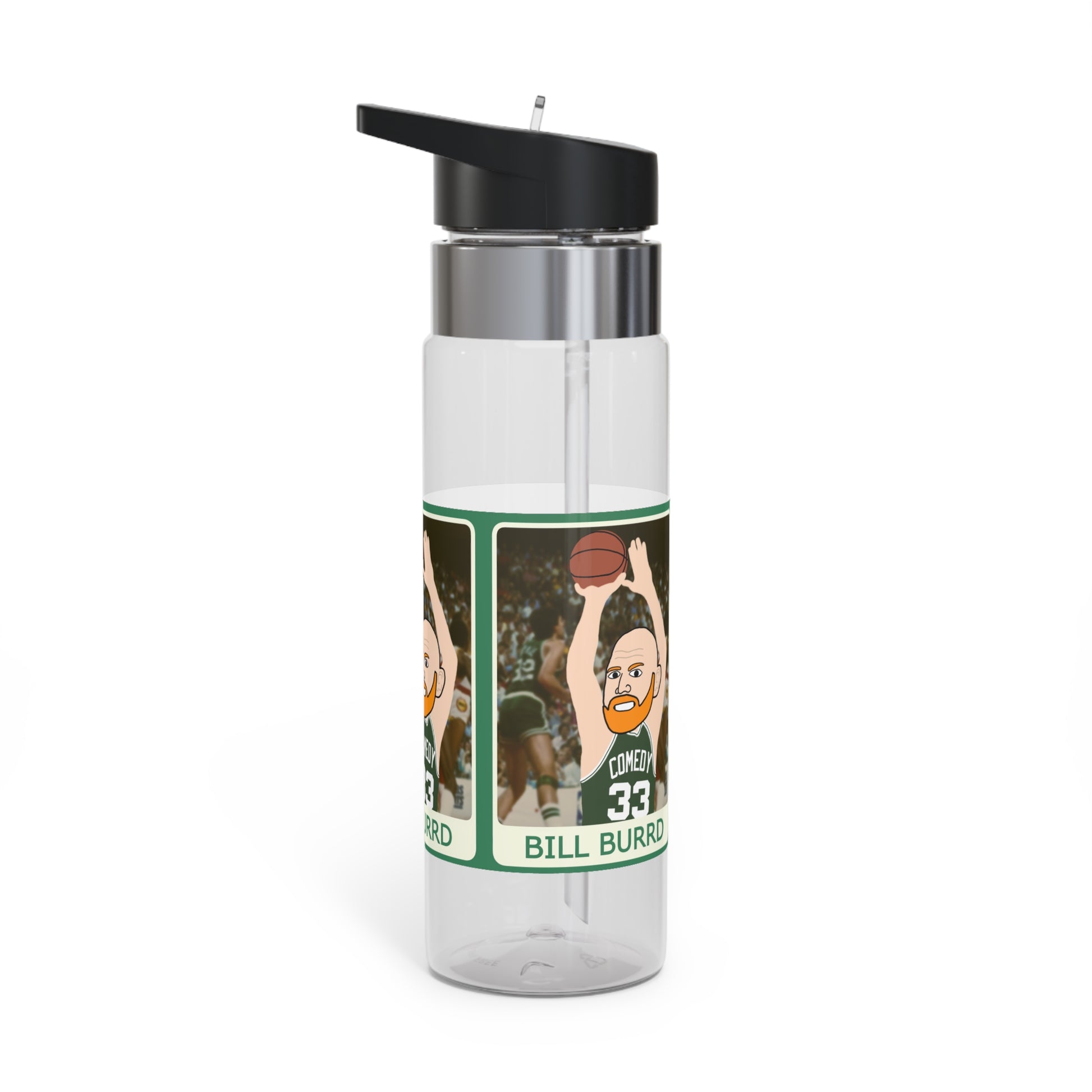 Bill Burrd Boston Celtics Larry Bird Bill Burr Sport Water Bottle, 20oz Next Cult Brand