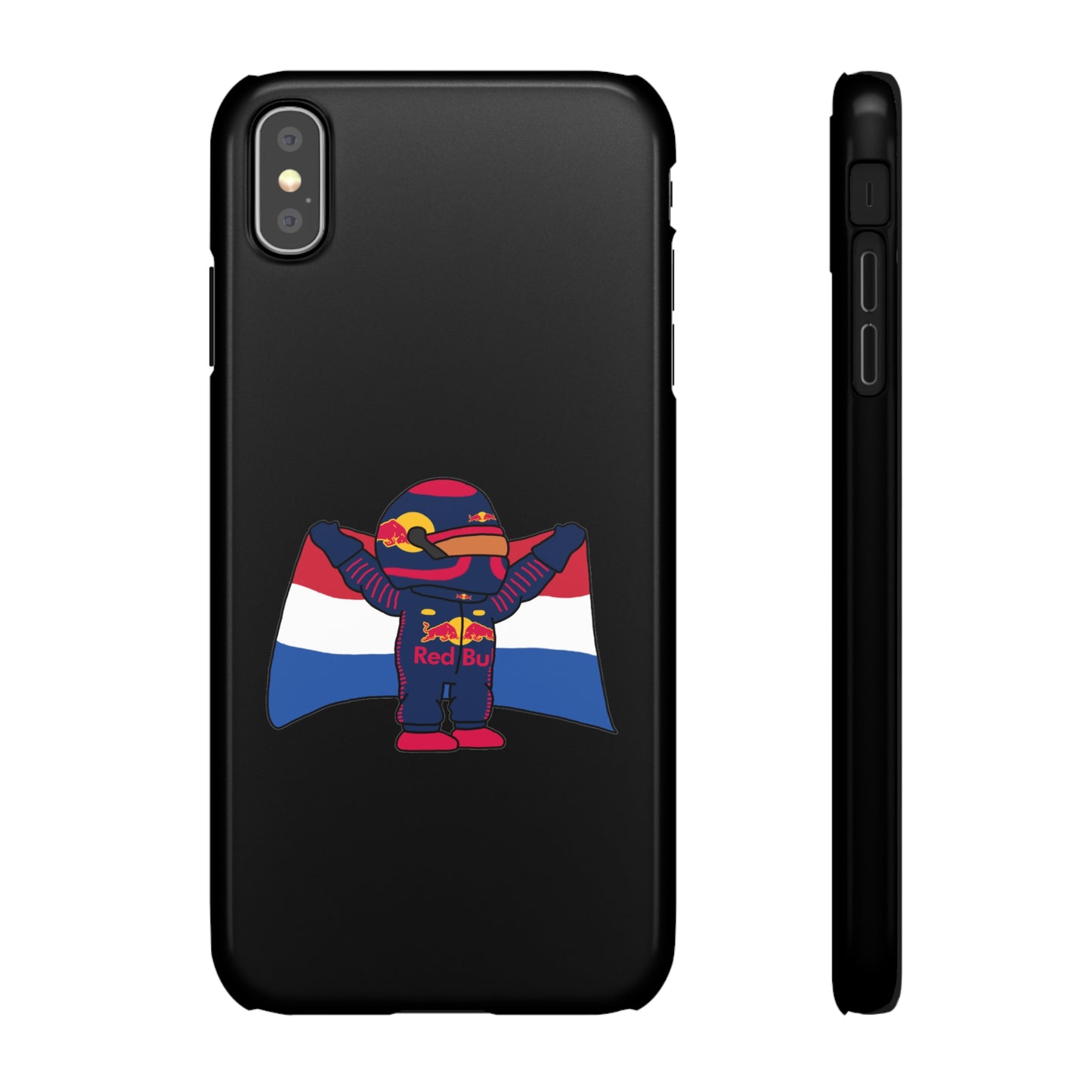 NeVerStappen Red Bull Formula 1 F1 Max Verstappen Snap Case iPhone XS MAX Glossy Mobile Phone Cases F1 Max Verstappen Red Bull Printify