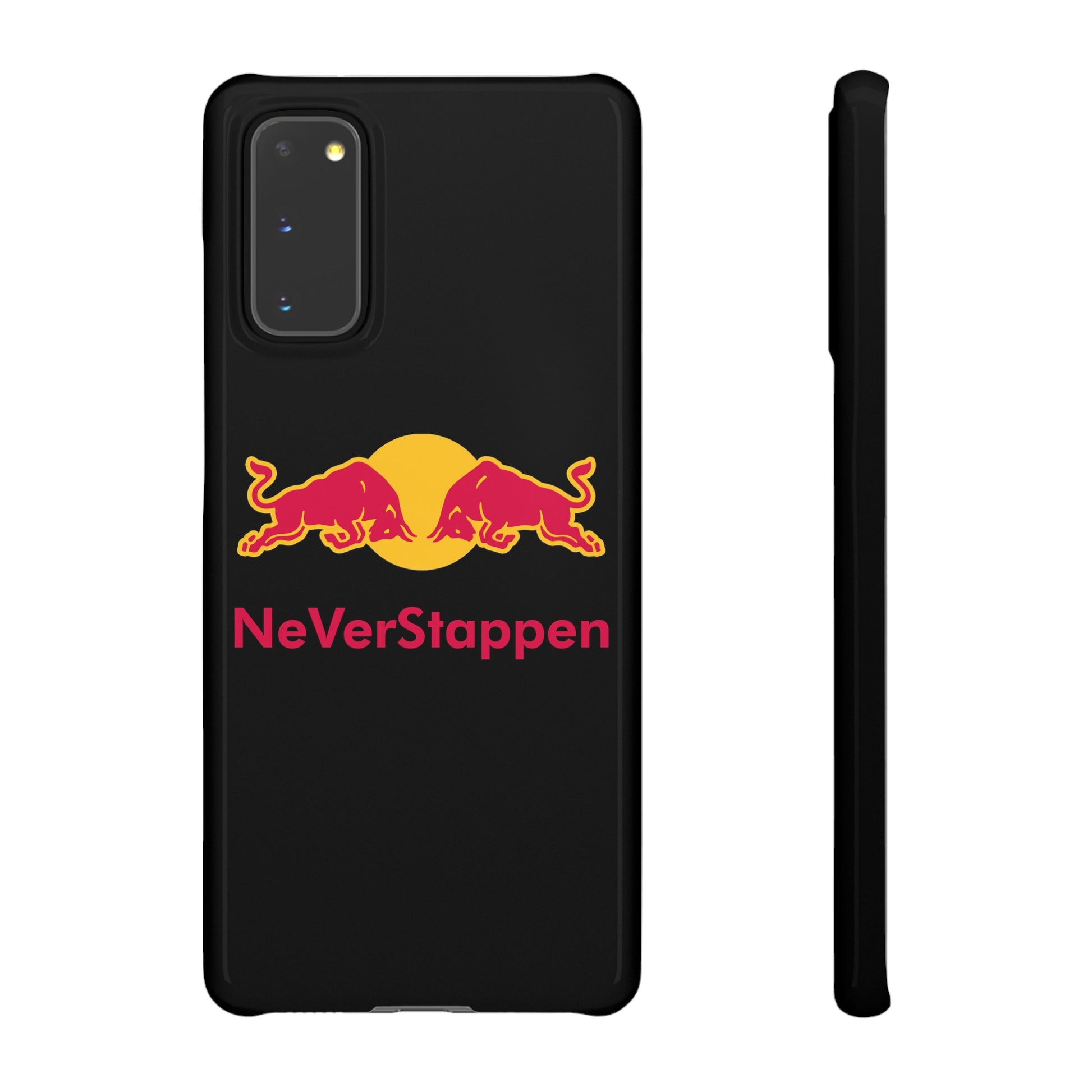 NeVerStappen Red Bull Formula 1 F1 Max Verstappen Snap Case Samsung Galaxy S20 Glossy Mobile Phone Cases F1 Max Verstappen Red Bull Printify