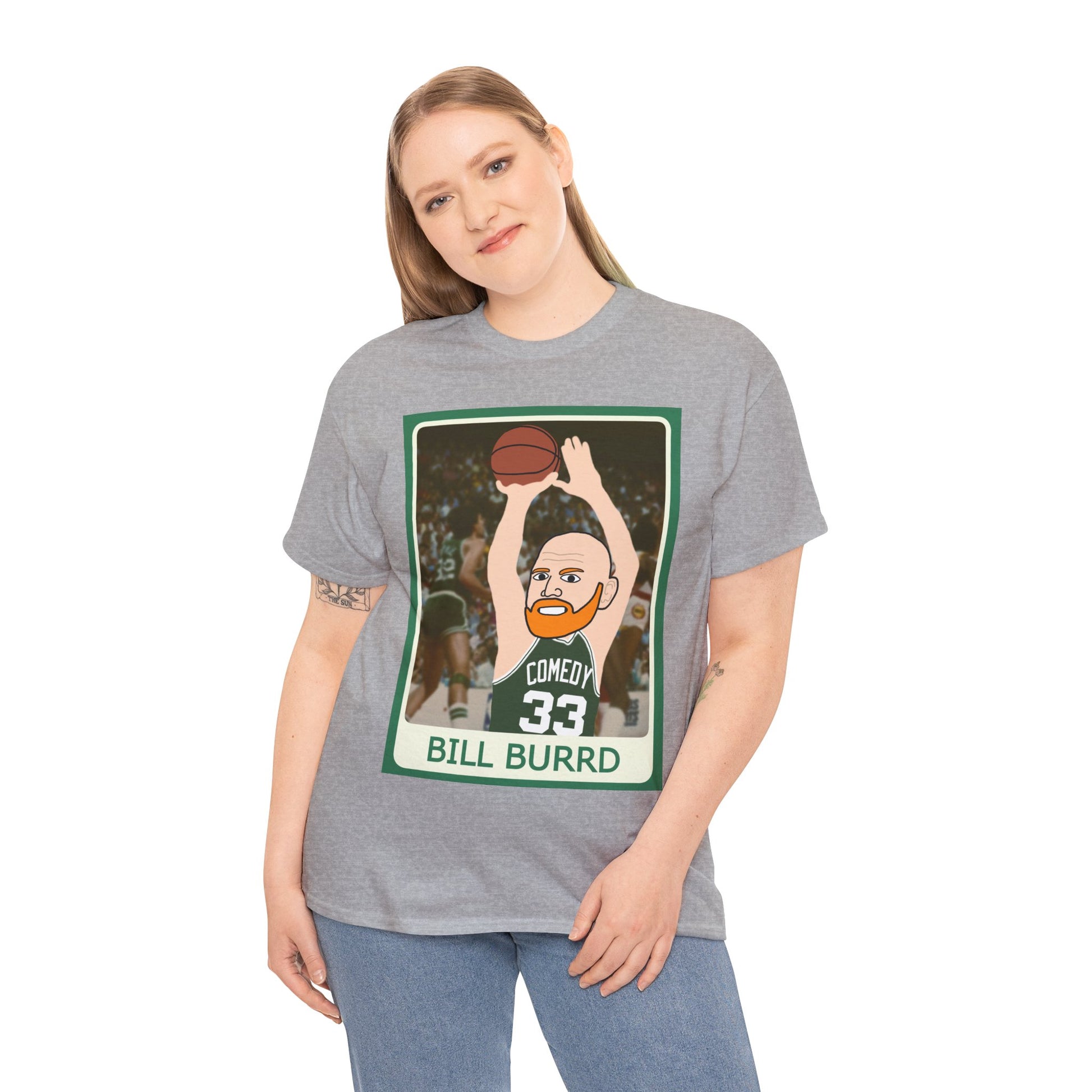 Bill Burr T-shirt Boston Celtics Tshirt Larry Bird Shirt Monday Morning Podcast Merch Podcast Gift Celtics Fan Gift Basketball Fan Gift Next Cult Brand Bill Burr, Monday Morning Podcast, Podcasts, Stand-up Comedy