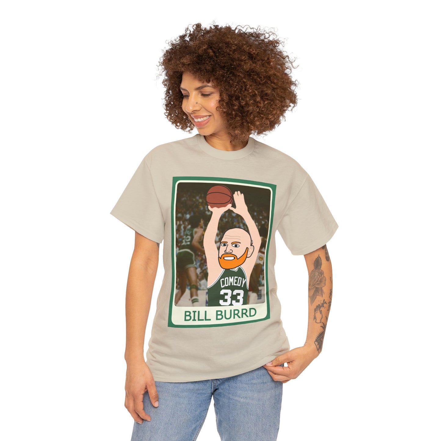 Bill Burr T-shirt Boston Celtics Tshirt Larry Bird Shirt Monday Morning Podcast Merch Podcast Gift Celtics Fan Gift Basketball Fan Gift Next Cult Brand Bill Burr, Monday Morning Podcast, Podcasts, Stand-up Comedy