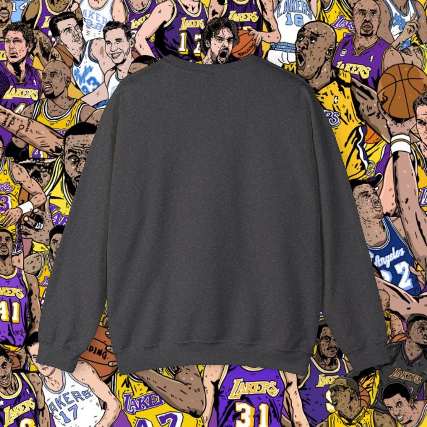 Luka Doncic G.O.A.T. Sweatshirt - Funny Basketball Meme Jumper - Greatest of All Time Pullover for Basketball Fans - Perfect Gift for Luka Fans Sweatshirts Basketball G.O.A.T. Los Angeles Lakers Luka Doncic NBA Printify