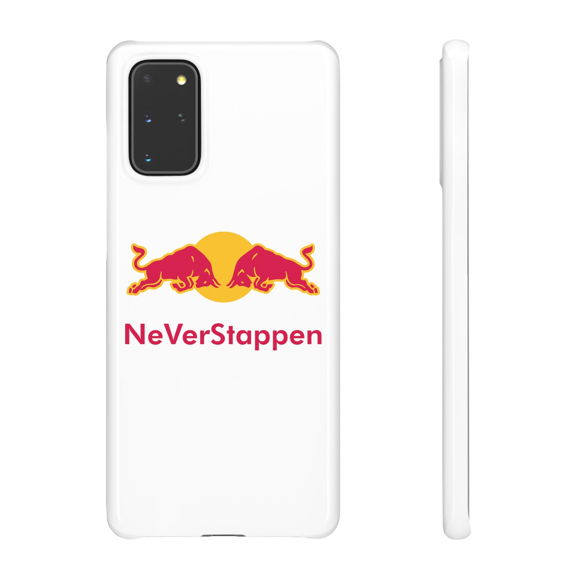 NeVerStappen Red Bull Formula 1 F1 Max Verstappen Snap Case Samsung Galaxy S20+ Glossy Mobile Phone Cases F1 Max Verstappen Red Bull Printify