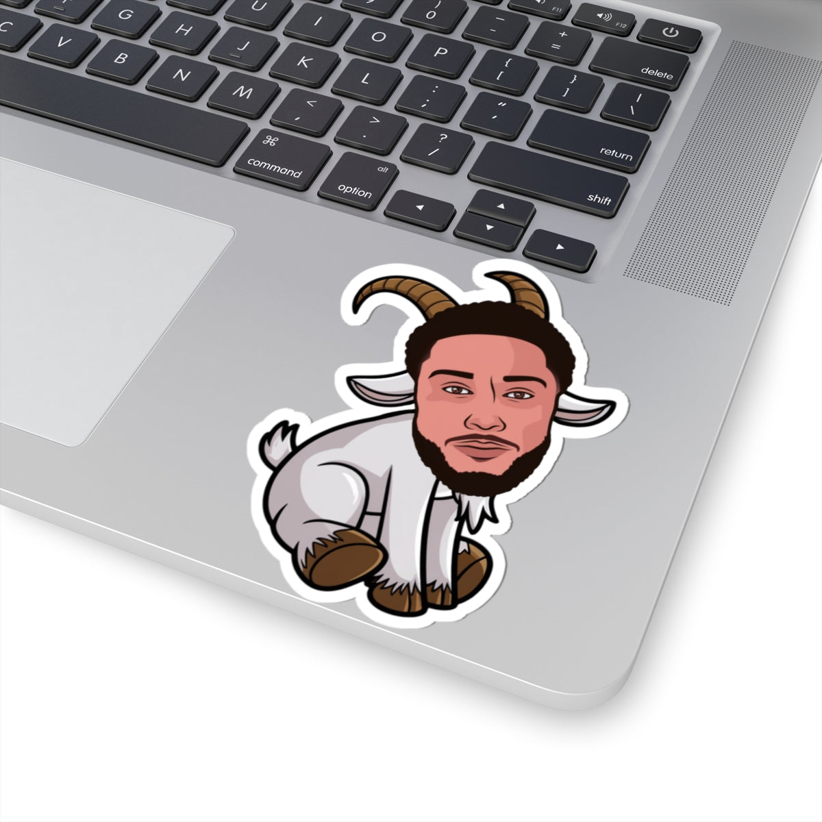 Ben Simmons GOAT Sticker - Funny Basketball Meme Decal - Greatest of All Time Print for Basketball Fans - Perfect Gift for Ben Simmons Fans 4" × 4" White Stickers Basketball Ben Simmons Brooklyn Nets G.O.A.T. NBA Printify