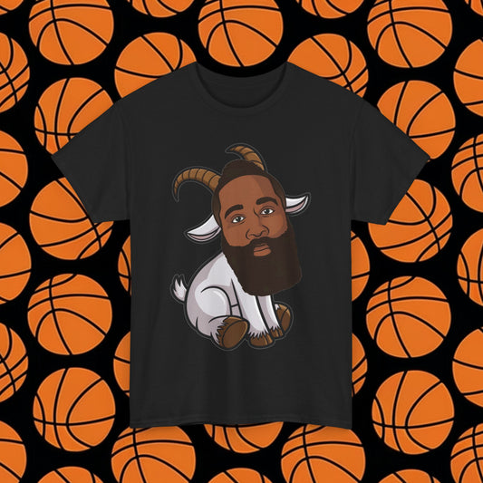 James Harden G.O.A.T. T-Shirt - Funny Basketball Meme Casual Top - Greatest of All Time Tee for Basketball Fans - Perfect Gift for Harden Fans Black T-shirts Basketball G.O.A.T. Houston Rockets James Harden Los Angeles Clippers NBA Printify