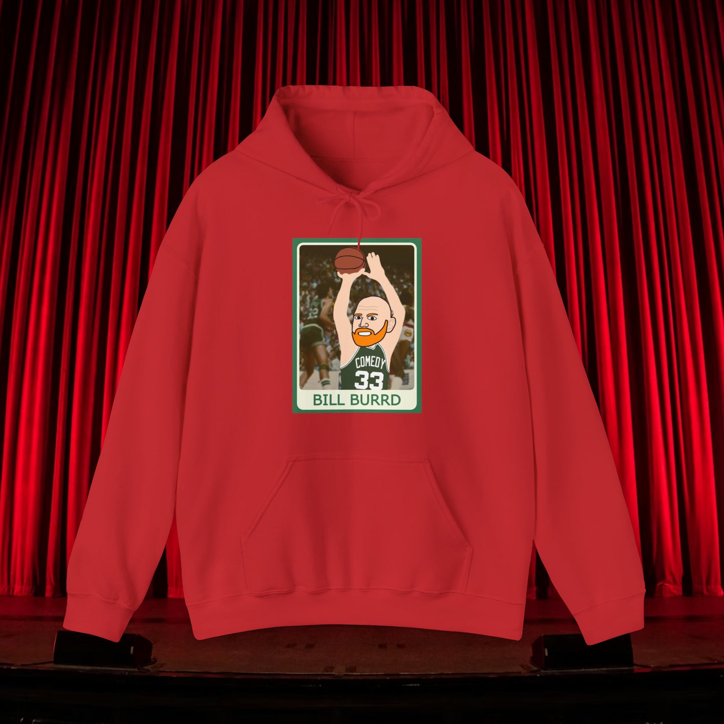 Bill Burr Hoodie Boston Celtics Hoodie Larry Bird Hoodie Monday Morning Podcast Merch Podcast Gift Celtics Fan Gift Basketball Fan Gift Next Cult Brand Bill Burr, Monday Morning Podcast, Podcasts, Stand-up Comedy