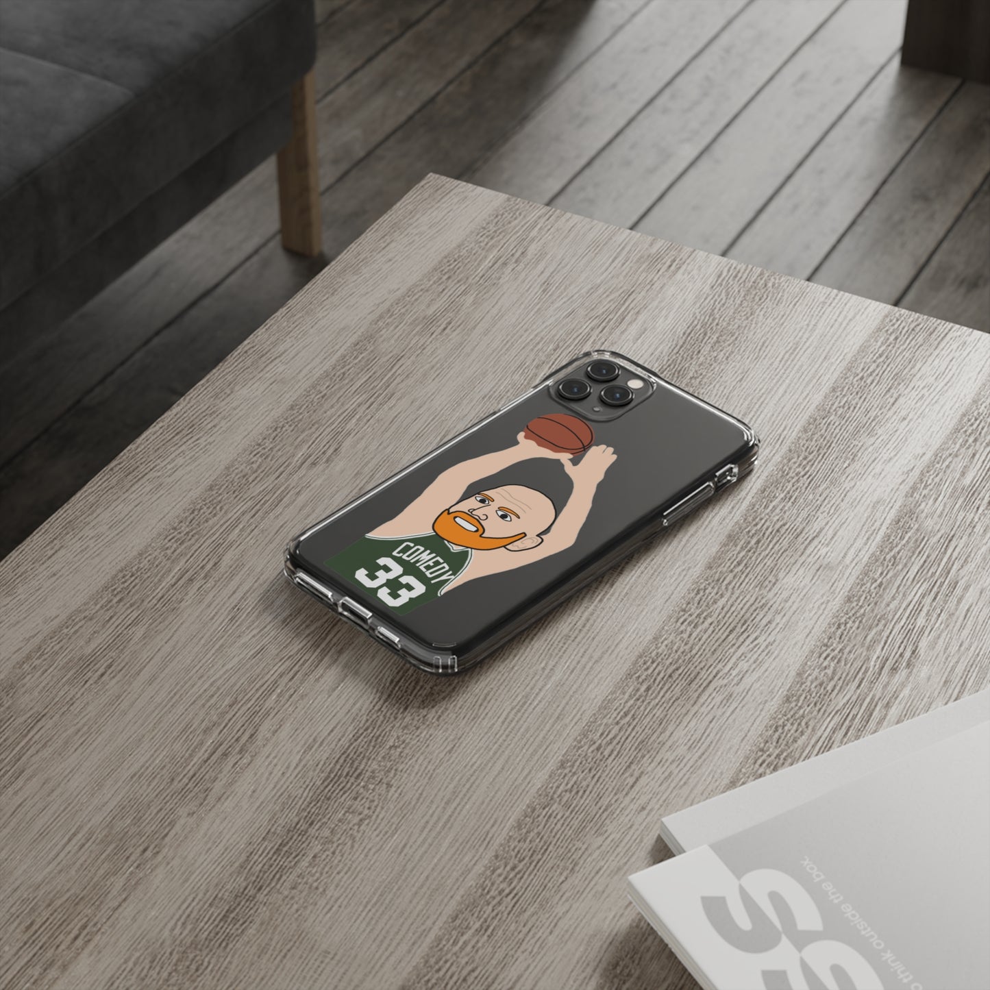 Bill Burrd Boston Celtics Larry Bird Bill Burr Clear Case Mobile Phone Cases Basketball Bill Burr Boston Celtics Monday Morning Podcast NBA Podcasts Stand-up Comedy Printify