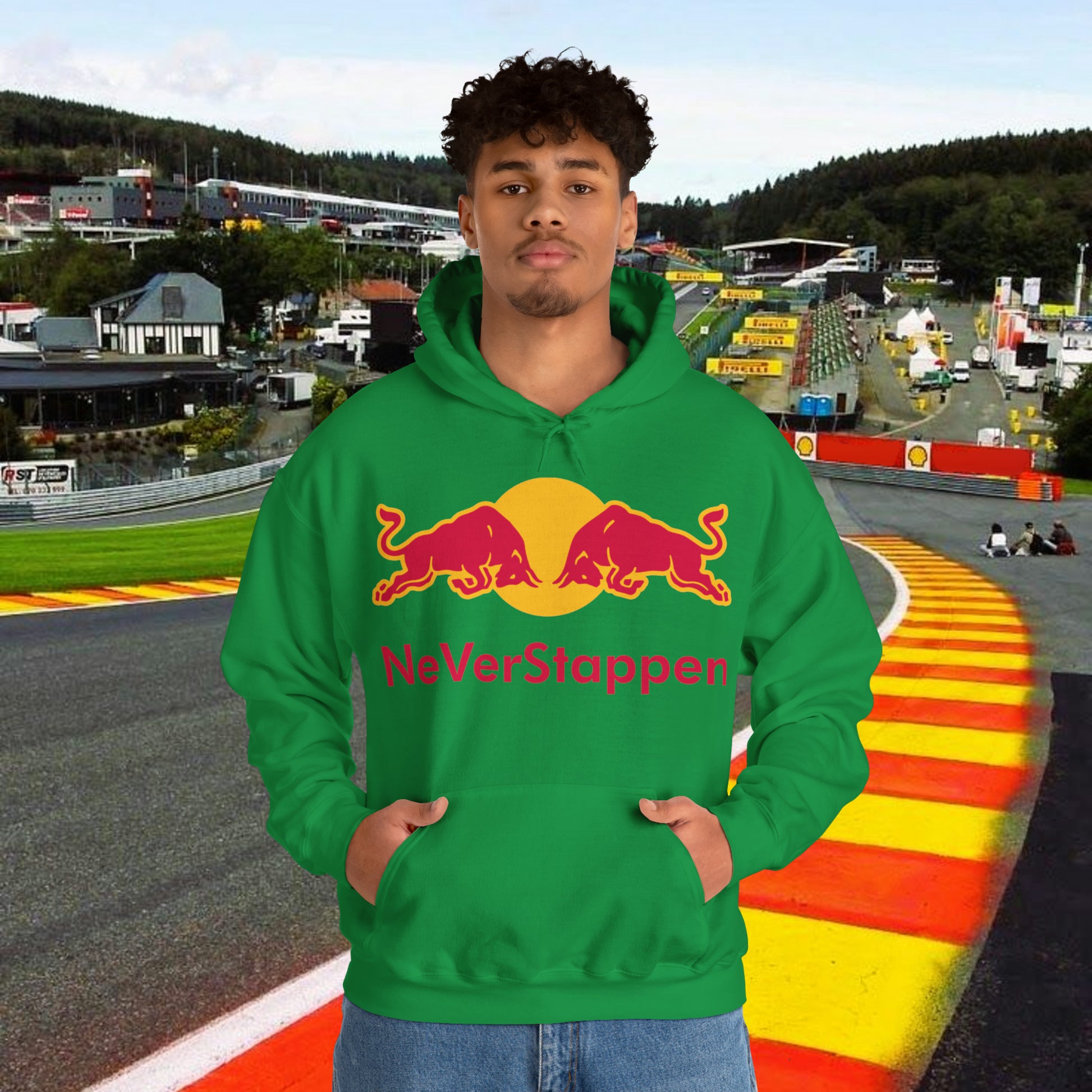 Max Verstappen Hoodie Verstappen Jumper Red Bull Pullover F1 Hoodie Formula 1 Hoodie F1 Gift Formula 1 Gift Red Bull Fan Gift Racing Gift Irish Green Hoodies F1 Max Verstappen Red Bull Printify