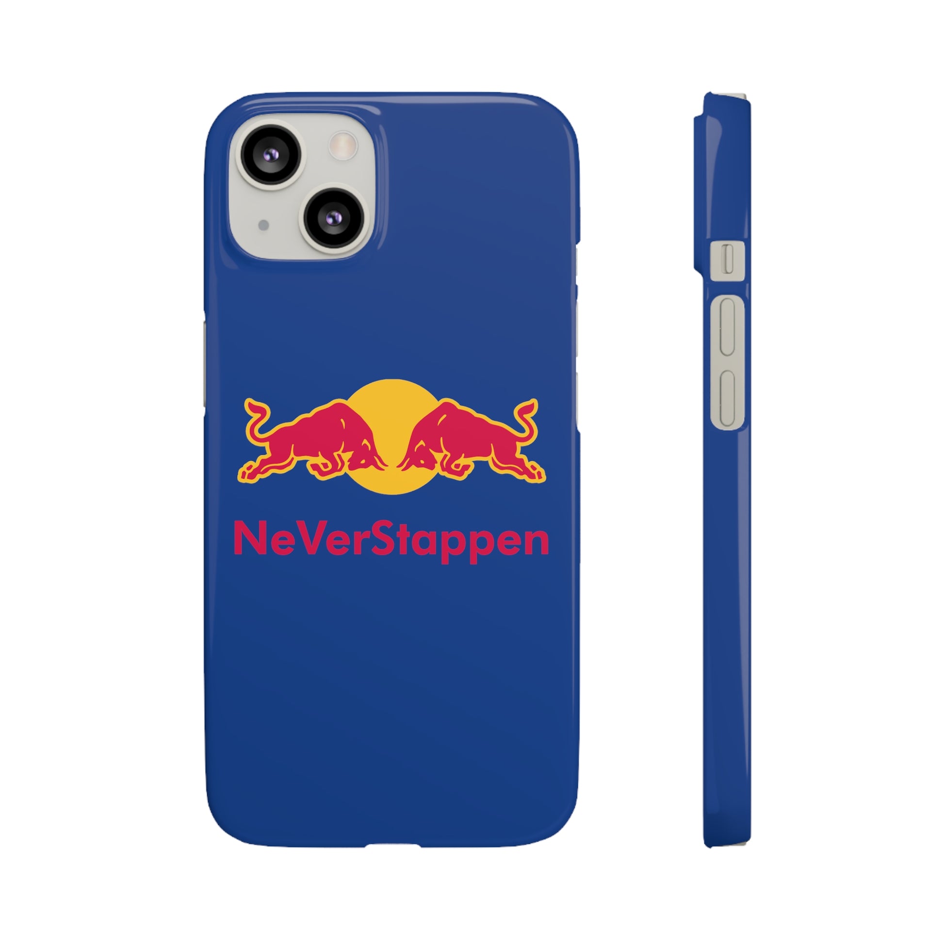 NeVerStappen Red Bull Formula 1 F1 Max Verstappen Snap Case iPhone 13 Glossy Mobile Phone Cases F1 Max Verstappen Red Bull Printify