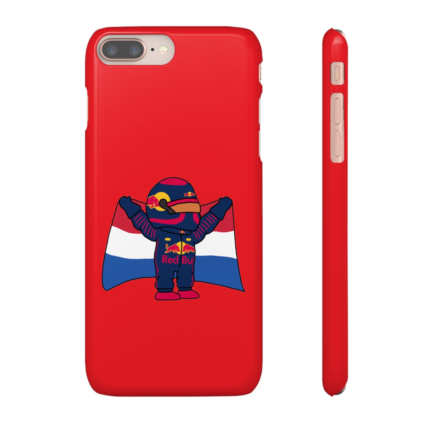 NeVerStappen Red Bull Formula 1 F1 Max Verstappen Snap Case iPhone 8 Plus Glossy Mobile Phone Cases F1 Max Verstappen Red Bull Printify