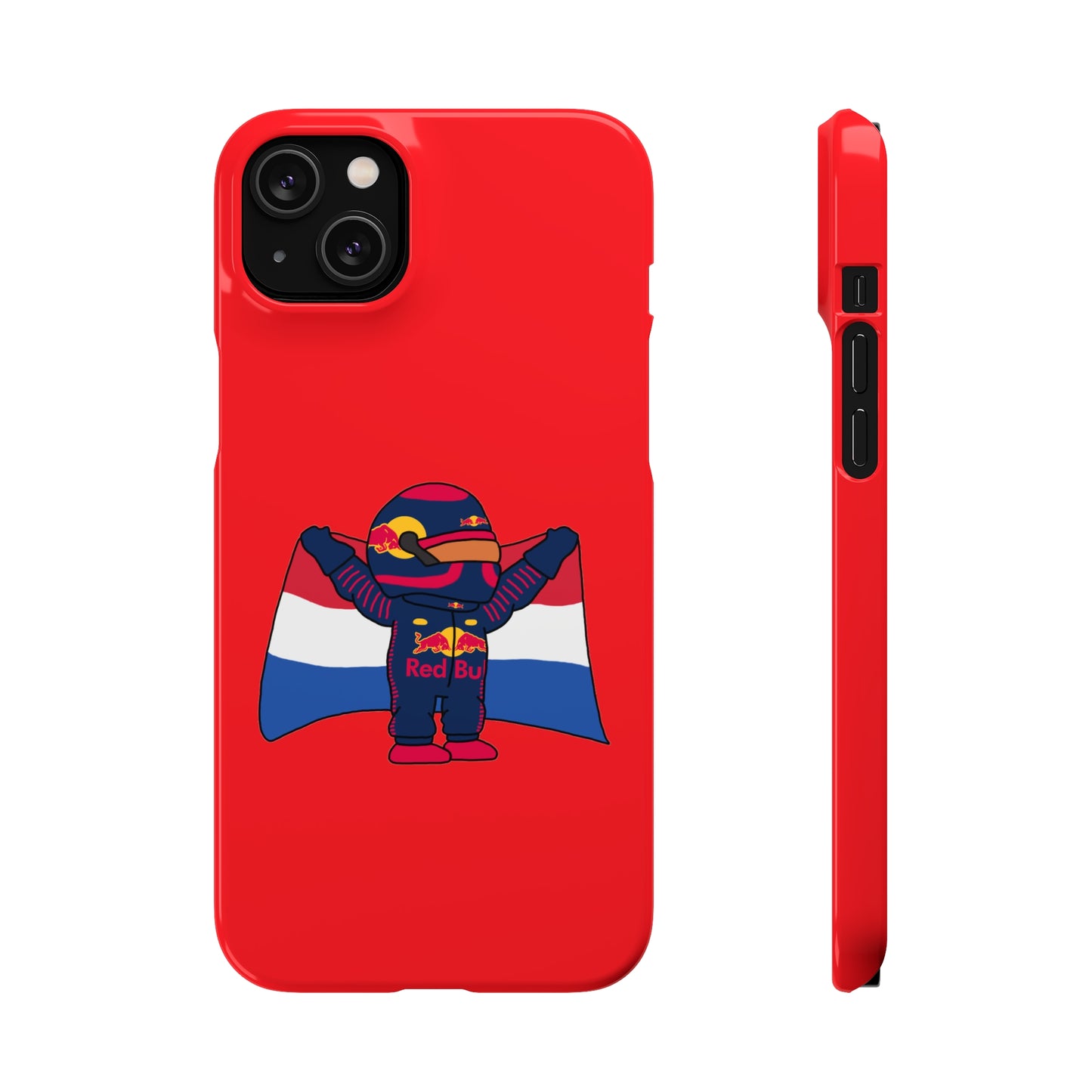 NeVerStappen Red Bull Formula 1 F1 Max Verstappen Snap Case iPhone 14 Plus Glossy Mobile Phone Cases F1 Max Verstappen Red Bull Printify