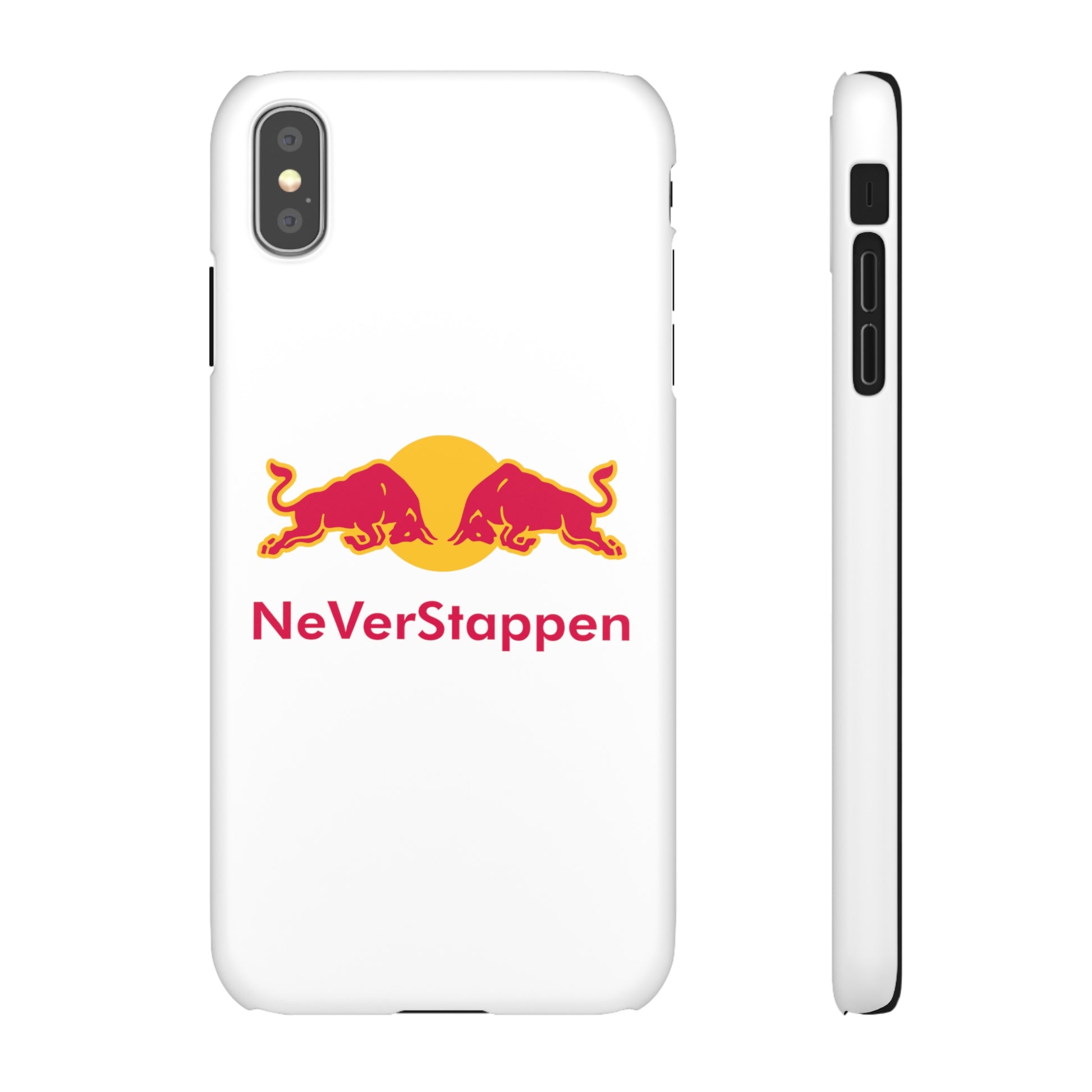 NeVerStappen Red Bull Formula 1 F1 Max Verstappen Snap Case iPhone XS MAX Matte Mobile Phone Cases F1 Max Verstappen Red Bull Printify