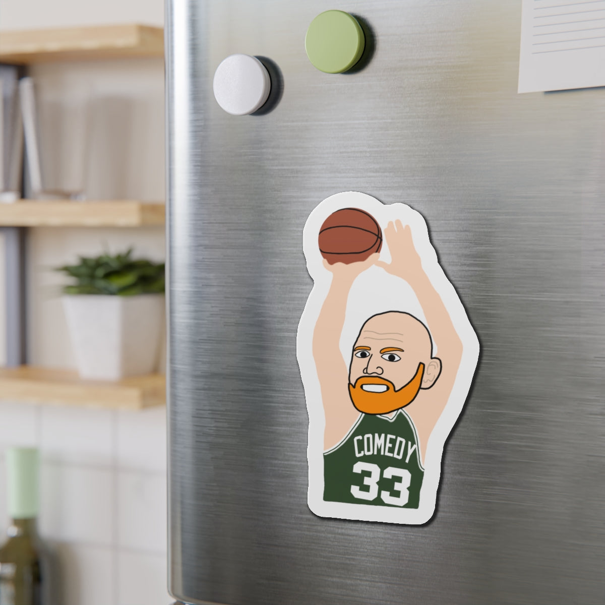 Bill Burrd Boston Celtics Larry Bird Bill Burr Magnet Next Cult Brand