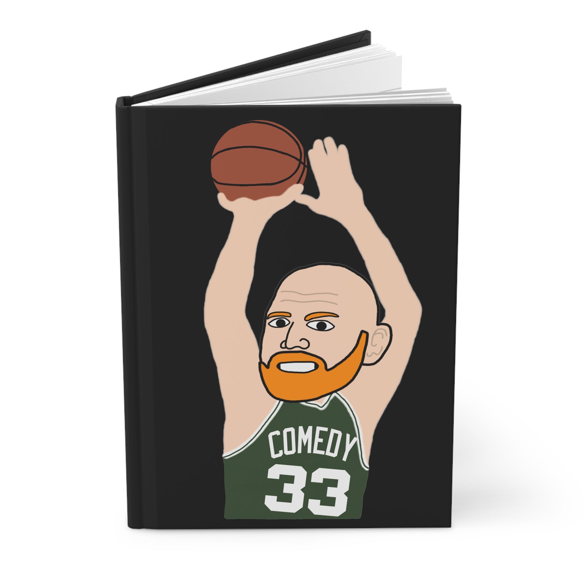 Bill Burrd Boston Celtics Larry Bird Bill Burr Hardcover Journal Notebooks Basketball Bill Burr Boston Celtics Monday Morning Podcast NBA Podcasts Stand-up Comedy Printify