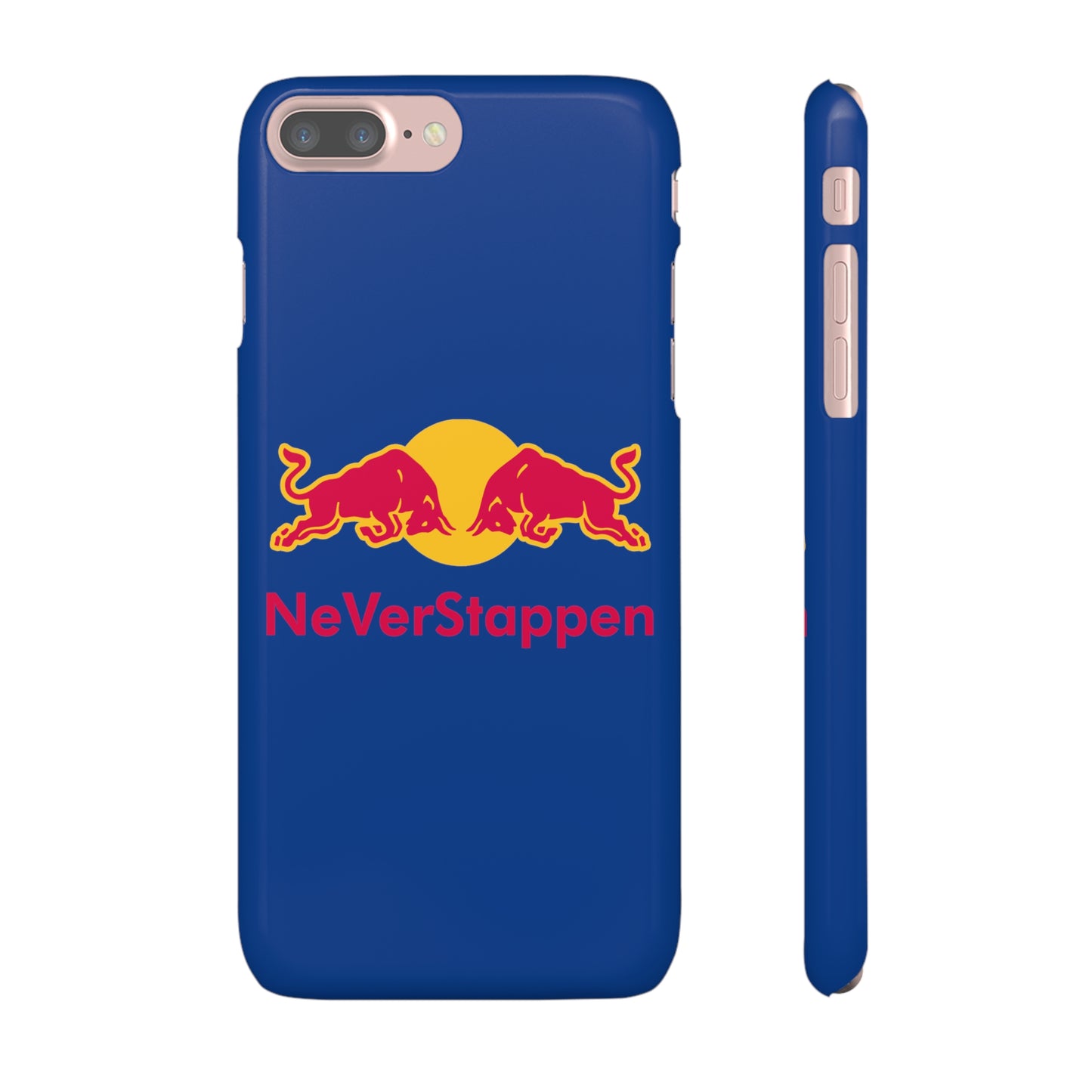 NeVerStappen Red Bull Formula 1 F1 Max Verstappen Snap Case iPhone 7 Plus Glossy Mobile Phone Cases F1 Max Verstappen Red Bull Printify