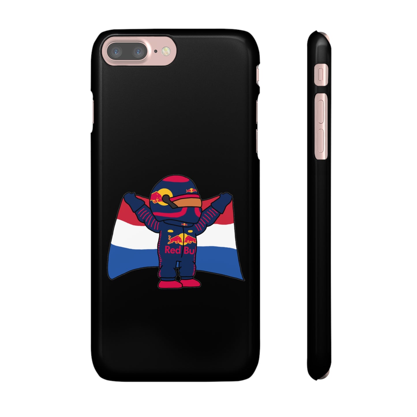 NeVerStappen Red Bull Formula 1 F1 Max Verstappen Snap Case iPhone 7 Plus Glossy Mobile Phone Cases F1 Max Verstappen Red Bull Printify