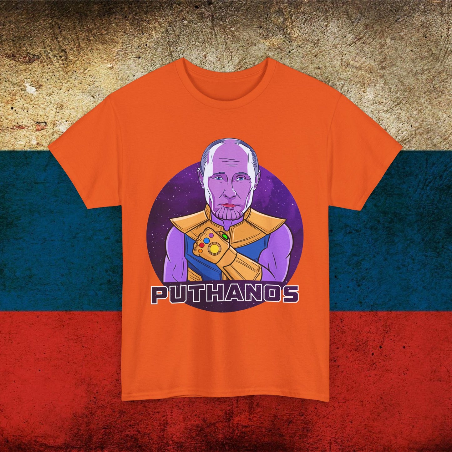 Anti Vladimir Putin Thanos Unisex Heavy Cotton Tee