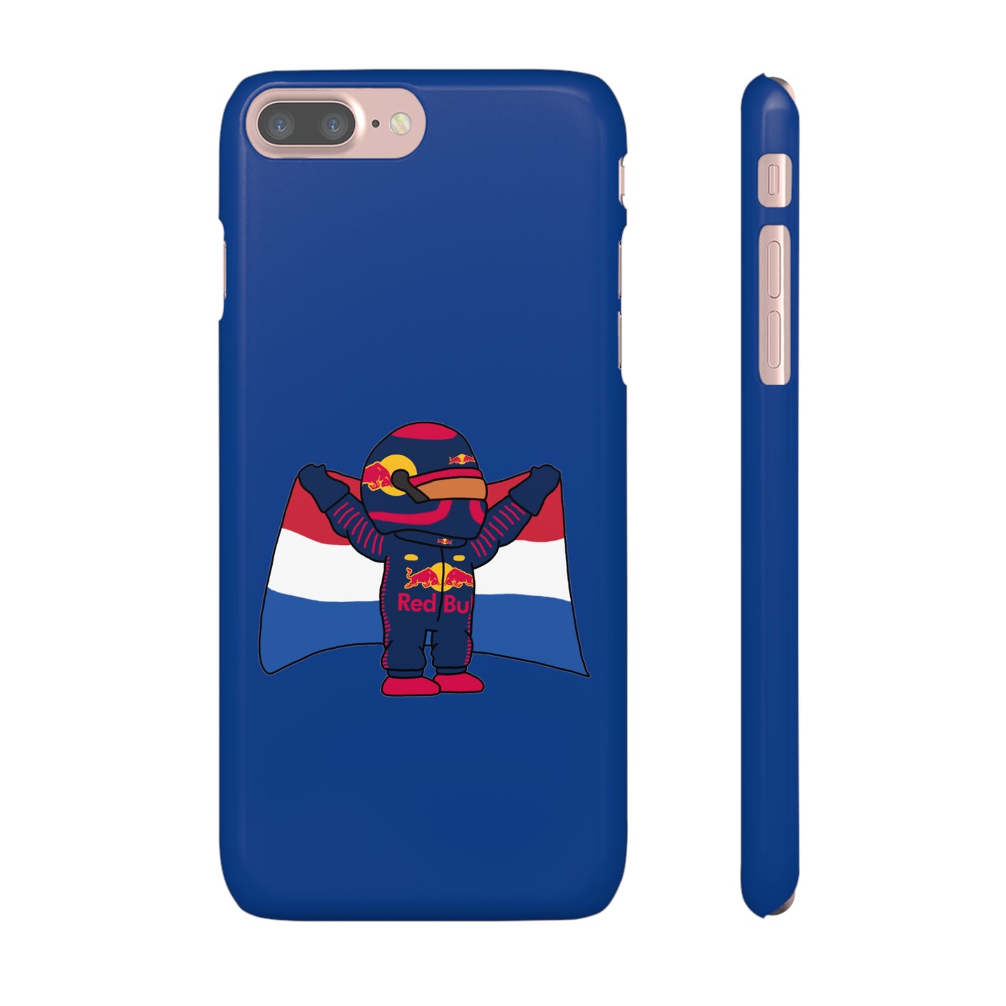 NeVerStappen Red Bull Formula 1 F1 Max Verstappen Snap Case iPhone 7 Plus Glossy Mobile Phone Cases F1 Max Verstappen Red Bull Printify