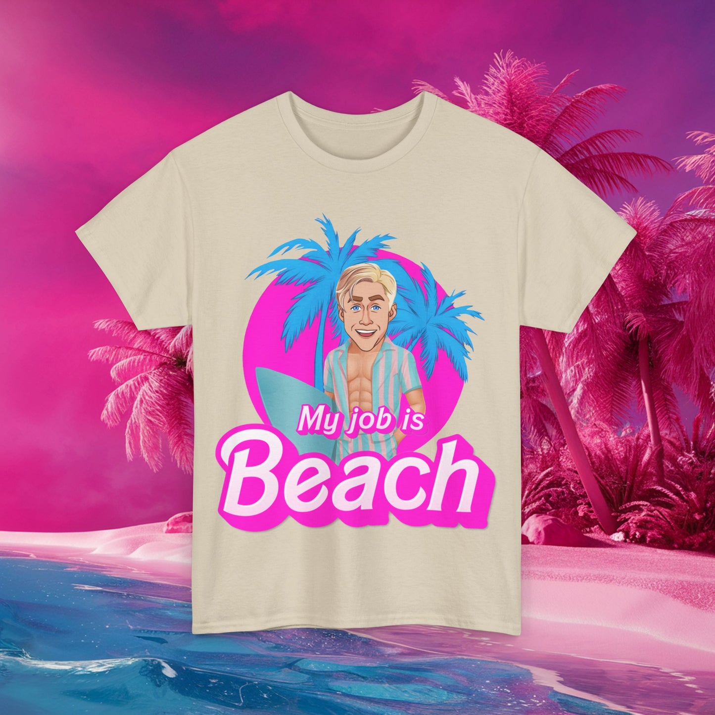 My Job Is Beach Tshirt Ken Shirt Barbie T-shirt Surfing Tee Surf T shirt Summer Shirt Vacation T-Shirt Surfing Gift for Surfer Summer Gift Next Cult Brand