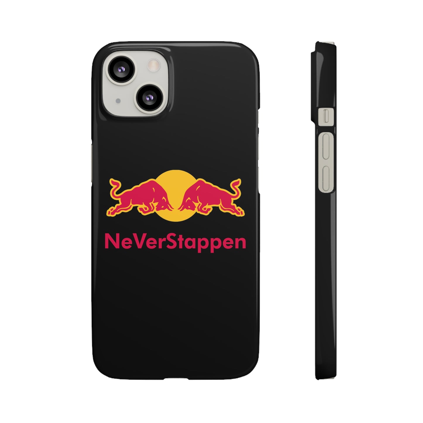 NeVerStappen Red Bull Formula 1 F1 Max Verstappen Snap Case iPhone 13 Glossy Mobile Phone Cases F1 Max Verstappen Red Bull Printify