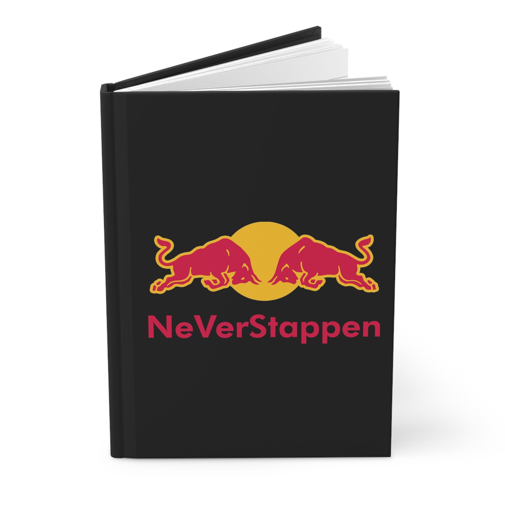 NeVerStappen Red Bull Formula 1 F1 Max Verstappen Hardcover Journal Next Cult Brand F1, Max Verstappen, Red Bull