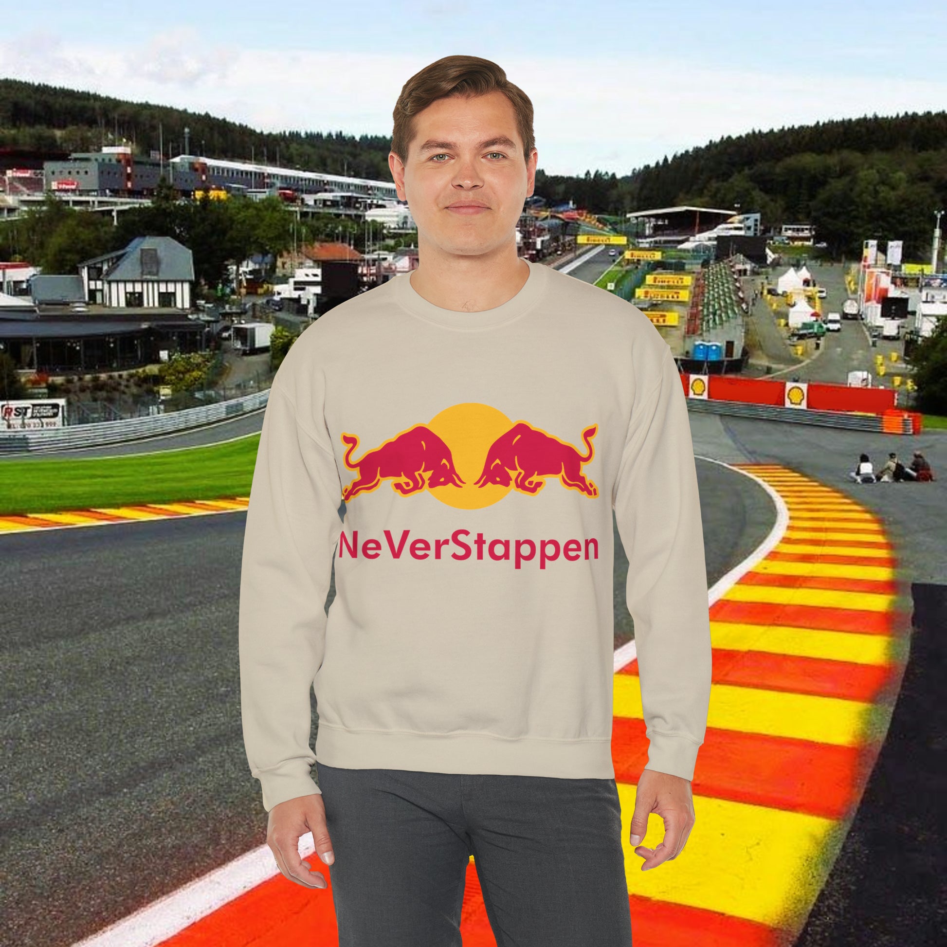 Max Verstappen Sweatshirt Verstappen Sweater Red Bull Sweatshirt F1 Jumper Formula 1 Shirt F1 Gift Formula 1 Gift Red Bull Fan Gift Racing Sand Sweatshirts F1 Max Verstappen Red Bull Printify