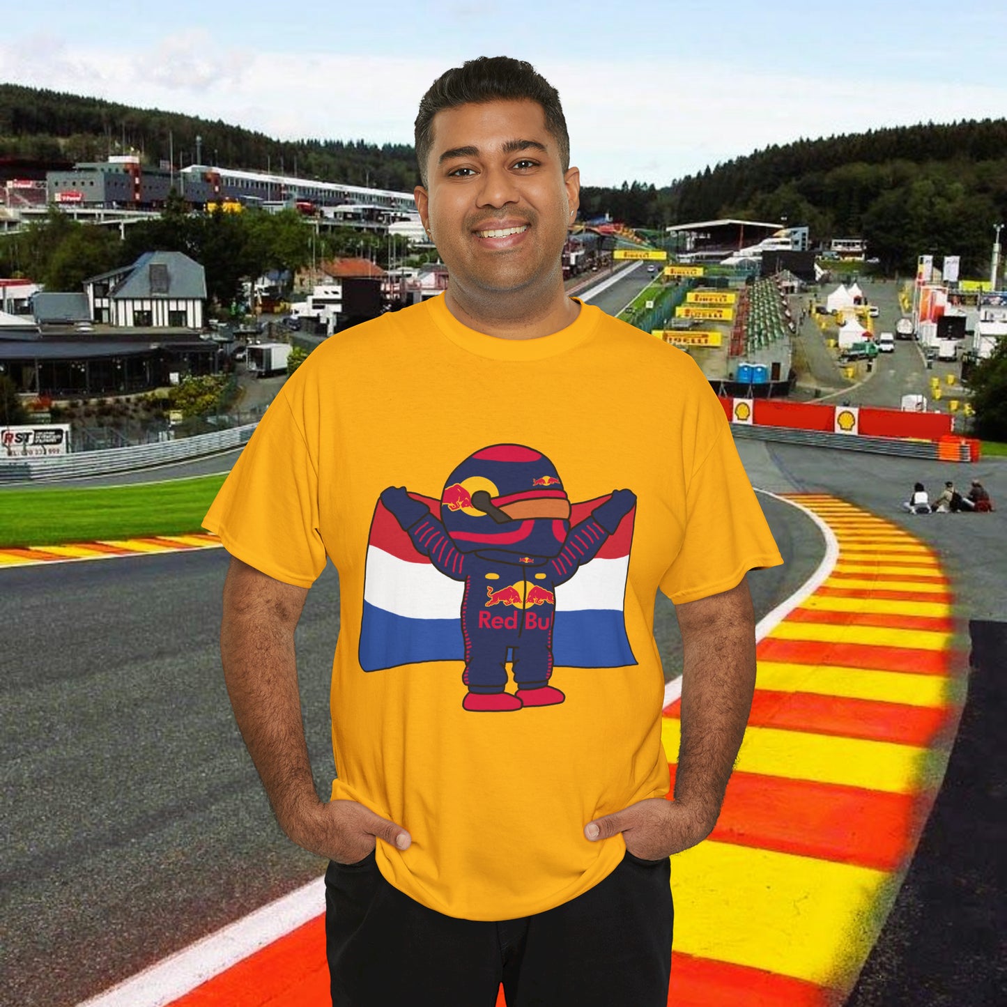 Max Verstappen Shirt Verstappen T-shirt Red Bull T shirt F1 tshirt Formula 1 tee F1 Gift Formula 1 Gift Red Bull Fan Gift Funny Racing Shirt Gold T-shirts F1 Max Verstappen Red Bull Printify