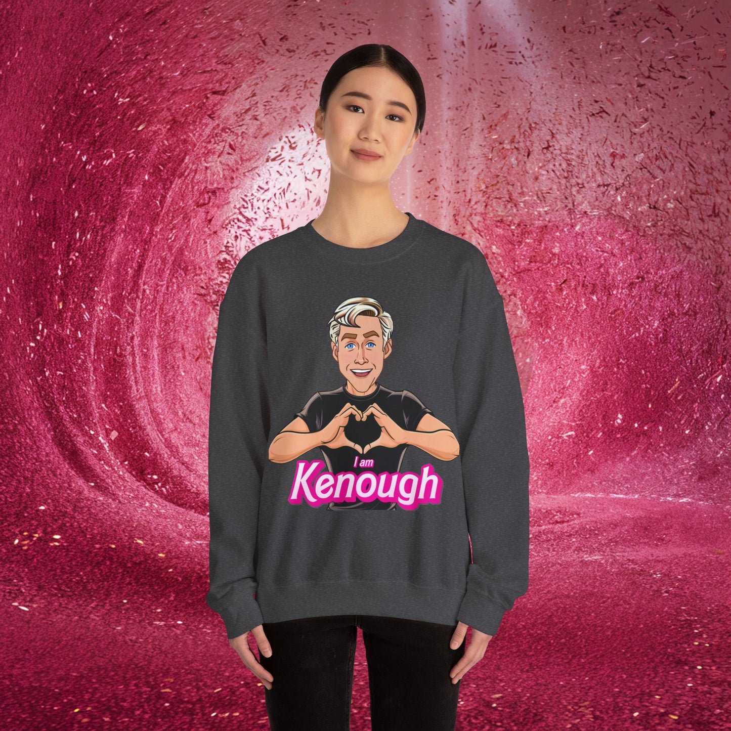 I am Kenough Ryan Gosling Ken Barbie Movie Unisex Heavy Blend Crewneck Sweatshirt Next Cult Brand