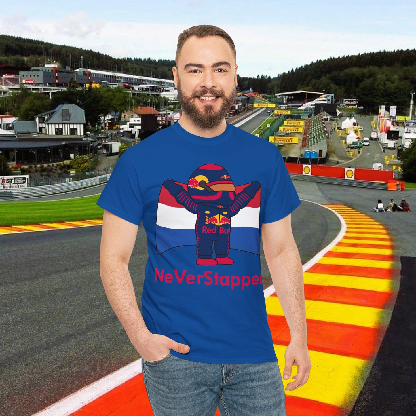 Max Verstappen T-Shirt Verstappen shirt Red Bull T shirt F1 tshirt Formula 1 tee F1 Gift Formula 1 Gift Red Bull Fan Gift Funny Racing Shirt Royal T-shirts F1 Max Verstappen Red Bull Printify