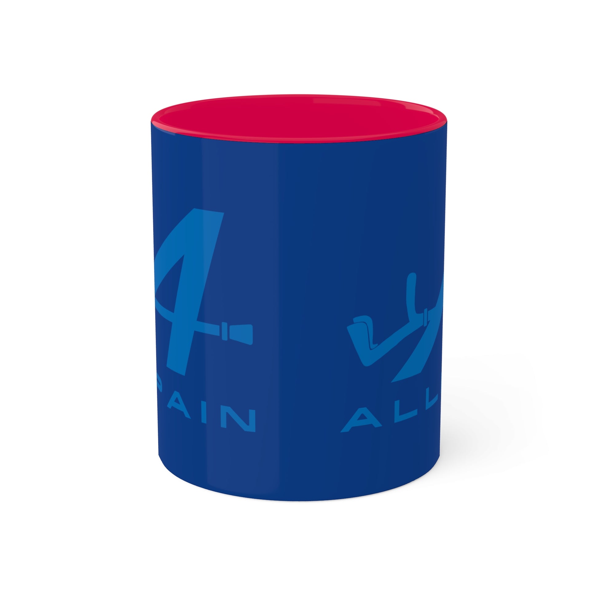 Allpain Alpine F1 Formula 1 Pierre Gasly Esteban Ocon Colorful Mug, 11oz Mugs Alpine F1 Printify