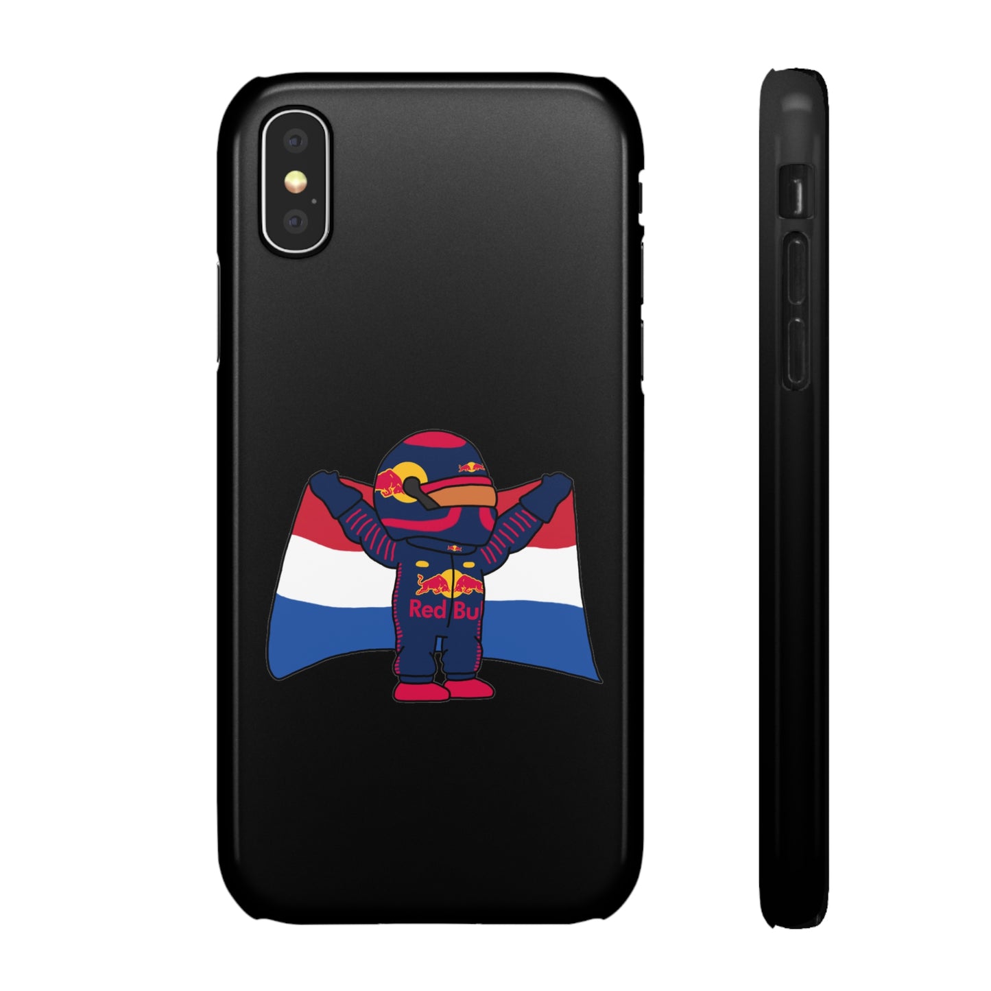 NeVerStappen Red Bull Formula 1 F1 Max Verstappen Snap Case iPhone X Glossy Mobile Phone Cases F1 Max Verstappen Red Bull Printify