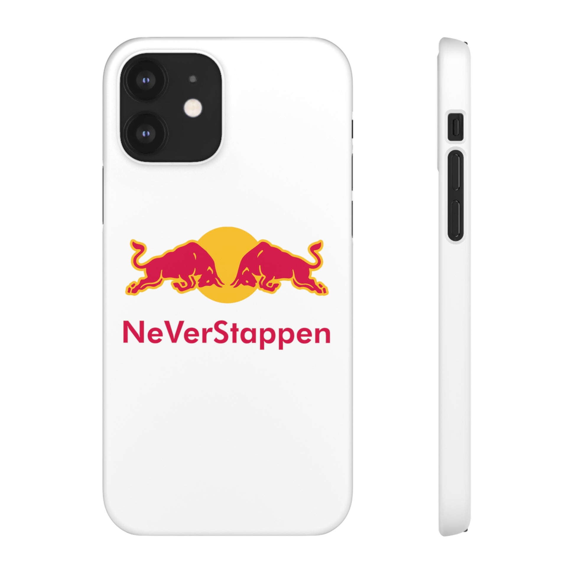 NeVerStappen Red Bull Formula 1 F1 Max Verstappen Snap Case iPhone 12 Matte Mobile Phone Cases F1 Max Verstappen Red Bull Printify