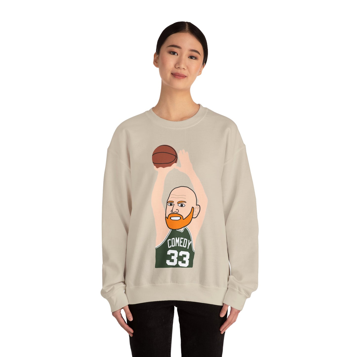 Bill Burr Sweatshirt Boston Celtics Sweater Larry Bird Jumper Monday Morning Podcast Merch Podcast Gift Celtics Fan Gift Basketball Fan Gift Sweatshirts Basketball Bill Burr Boston Celtics Monday Morning Podcast NBA Podcasts Stand-up Comedy Printify