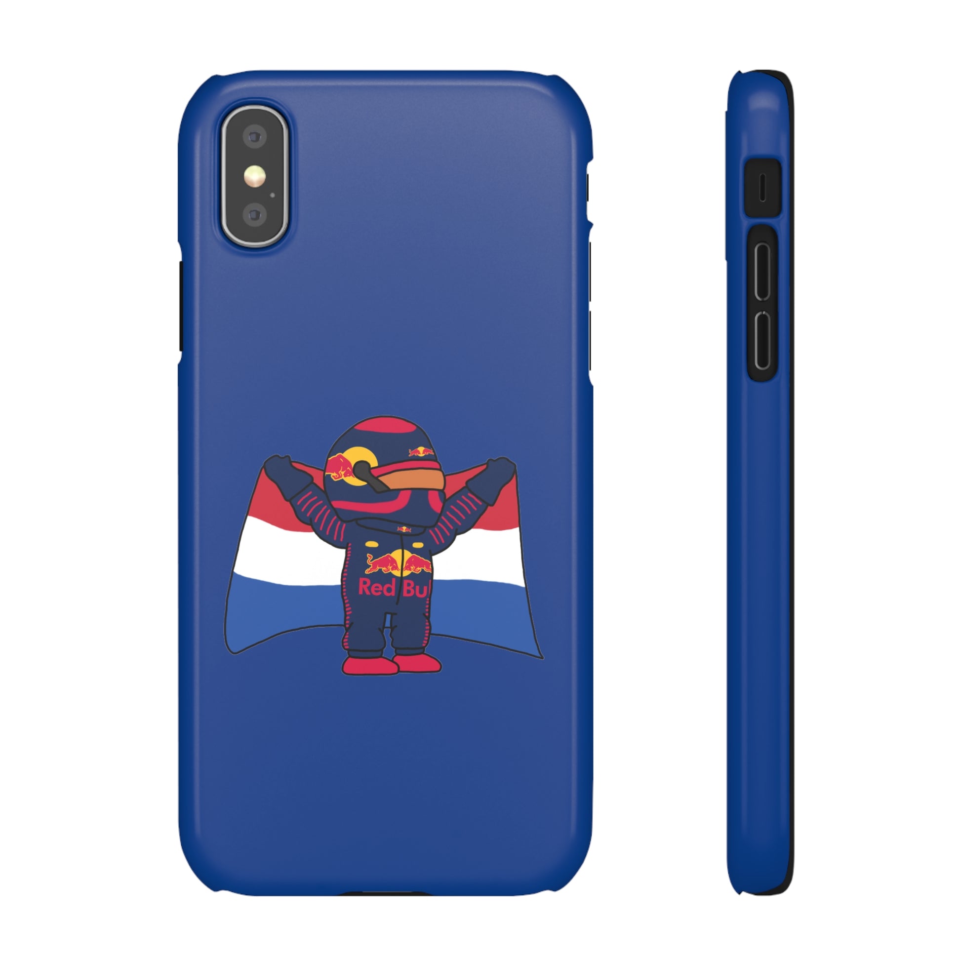 NeVerStappen Red Bull Formula 1 F1 Max Verstappen Snap Case iPhone XS Glossy Mobile Phone Cases F1 Max Verstappen Red Bull Printify