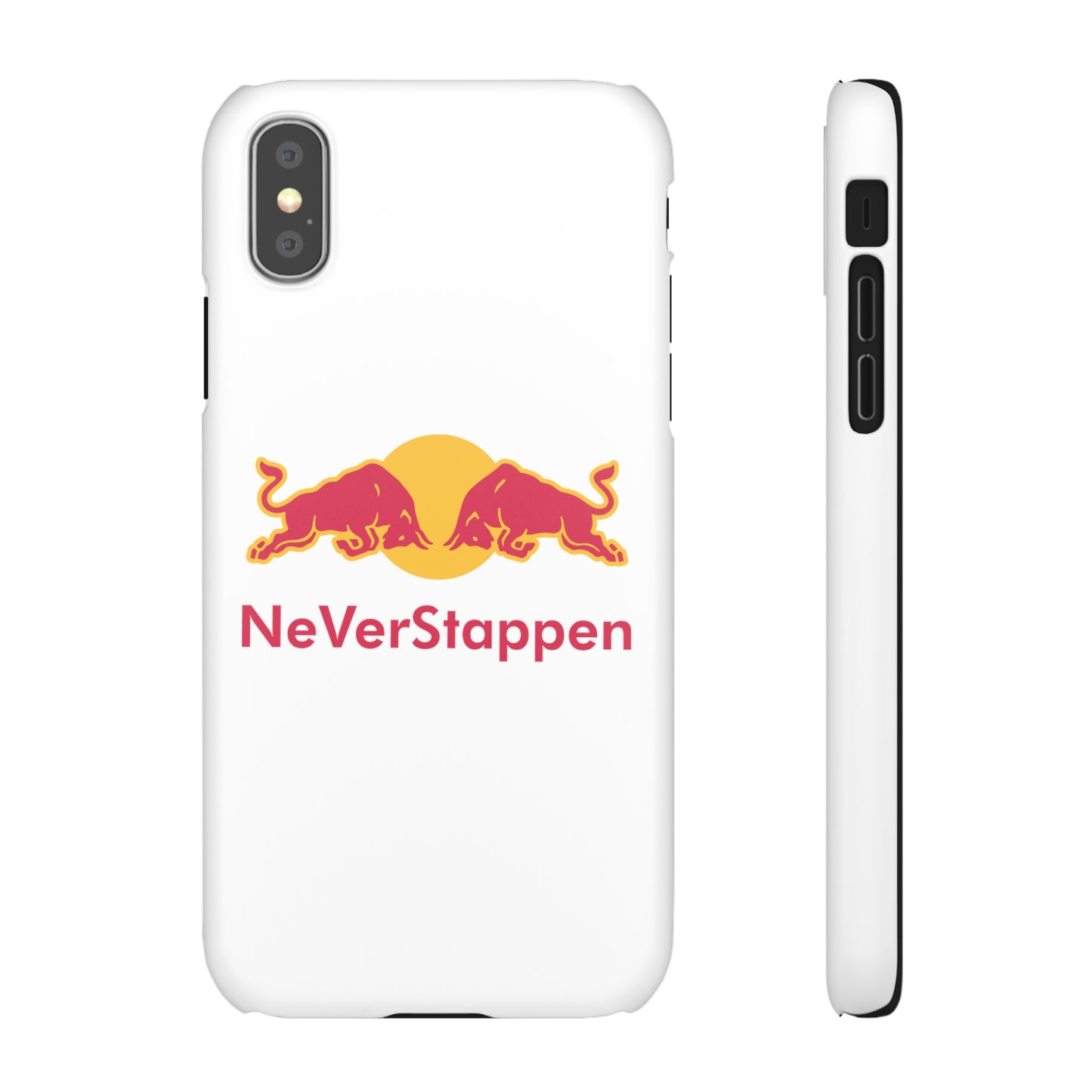 NeVerStappen Red Bull Formula 1 F1 Max Verstappen Snap Case iPhone XS Matte Mobile Phone Cases F1 Max Verstappen Red Bull Printify