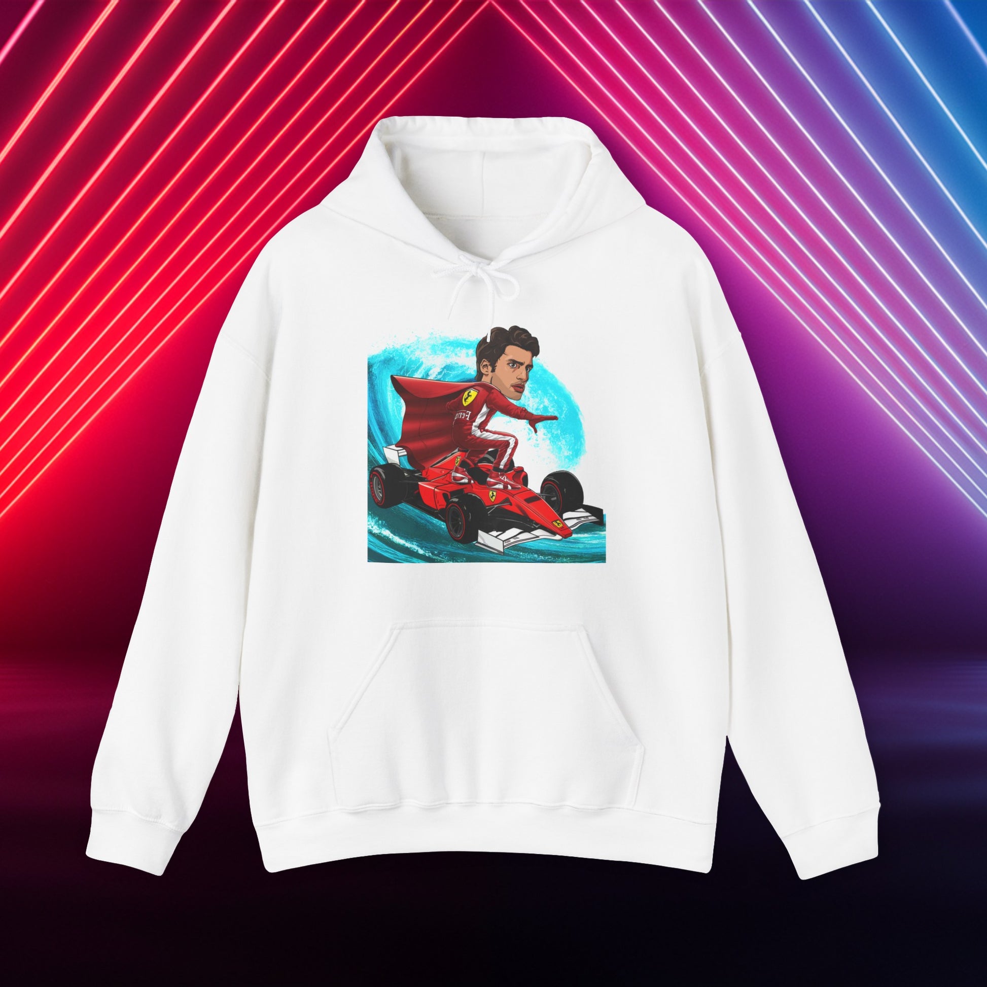 Carlos Sainz Hoodie Carlos Sainz Jumper Smooth Operator Pullover Ferrari Hoodie Formula 1 Hoodie F1 Hoodie Ferrari Gift Ferrari Fan Gift White Hoodies Carlos Sainz F1 Ferrari Printify