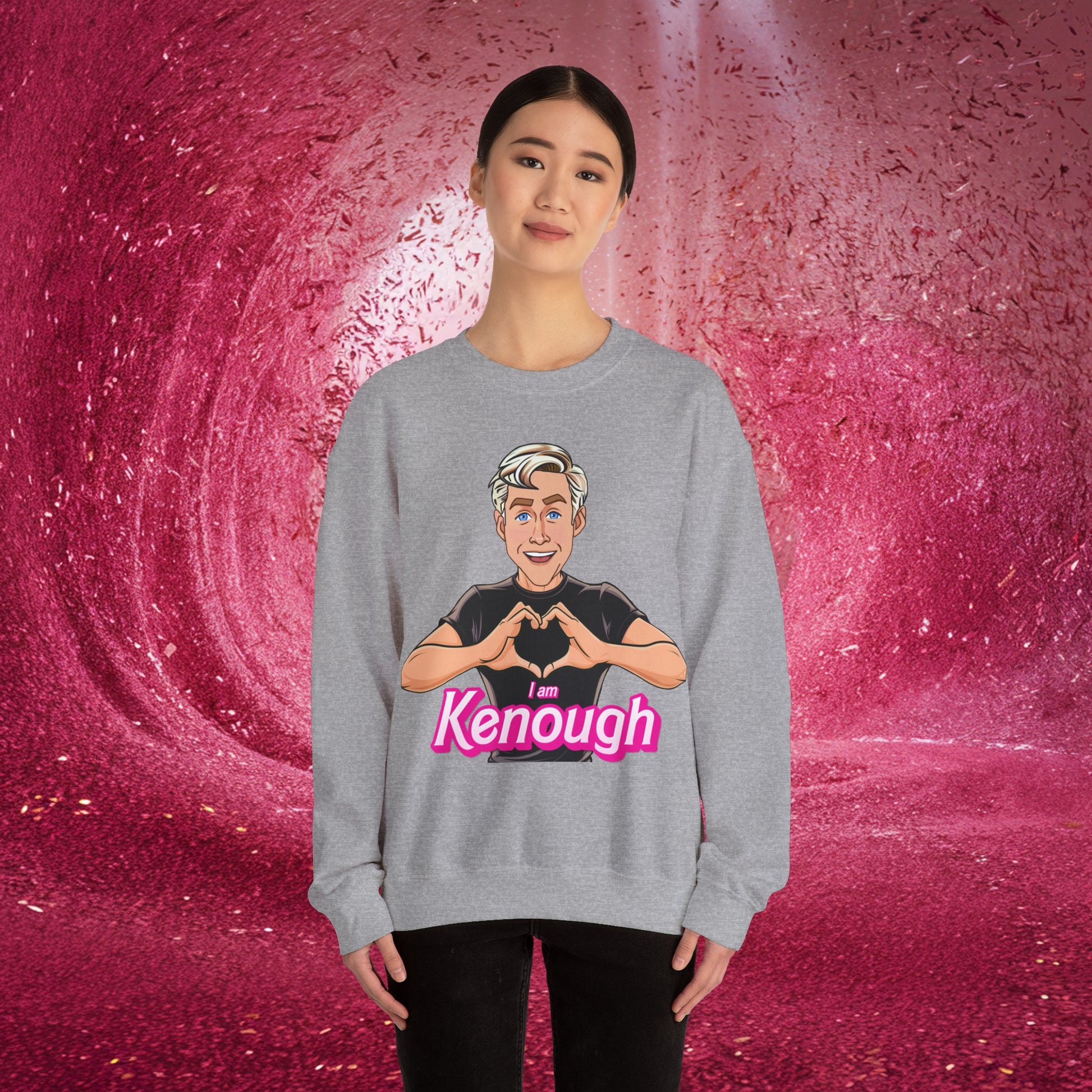 I am Kenough Ryan Gosling Ken Barbie Movie Unisex Heavy Blend Crewneck Sweatshirt Next Cult Brand