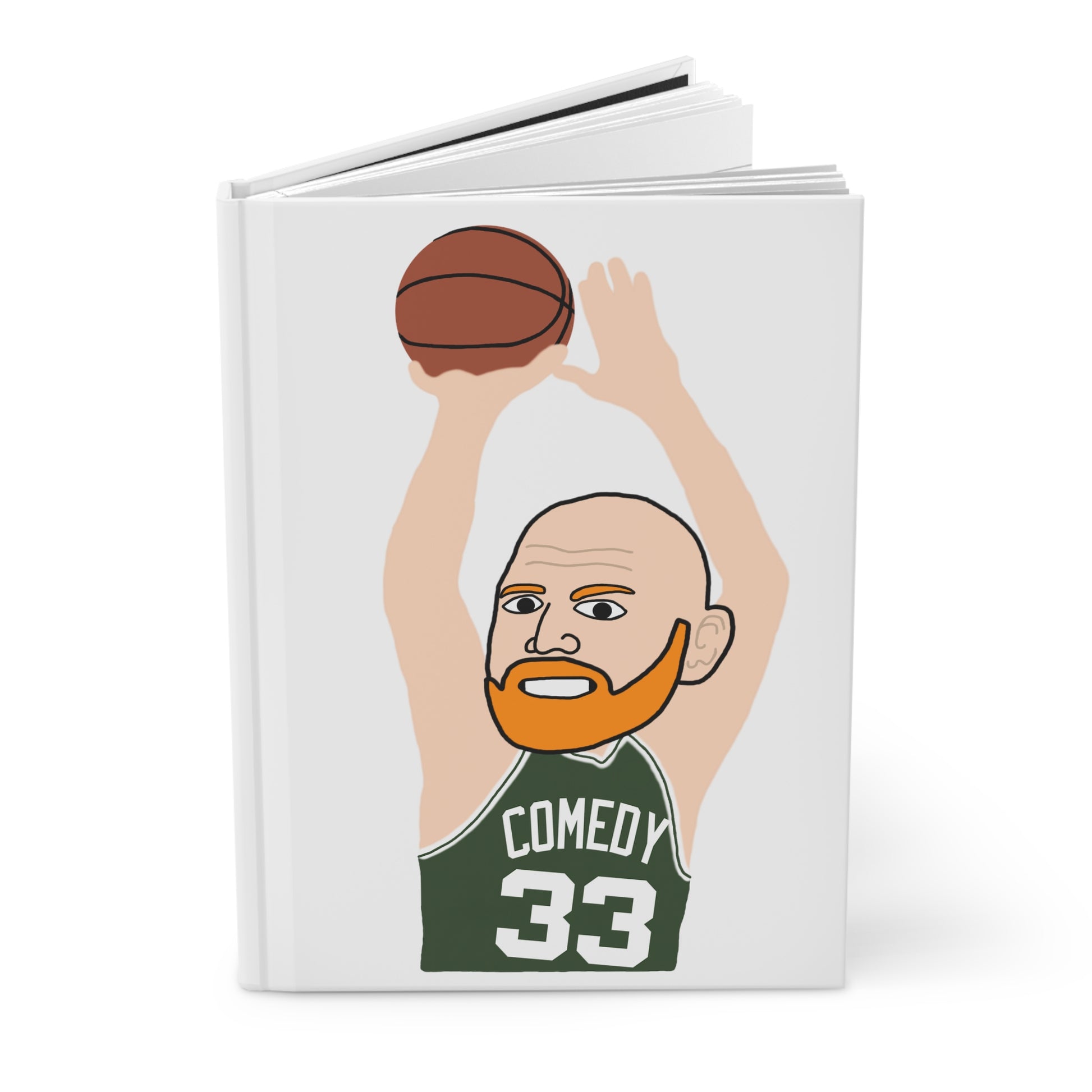 Bill Burrd Boston Celtics Larry Bird Bill Burr Hardcover Journal Notebooks Basketball Bill Burr Boston Celtics Monday Morning Podcast NBA Podcasts Stand-up Comedy Printify