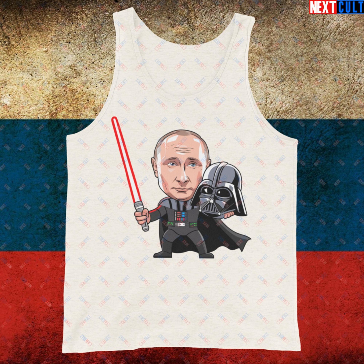 Anti Vladimir Putin Darth Vader Tank Top Oatmeal Triblend Tank Tops Politics Vladimir Putin Next Cult Brand