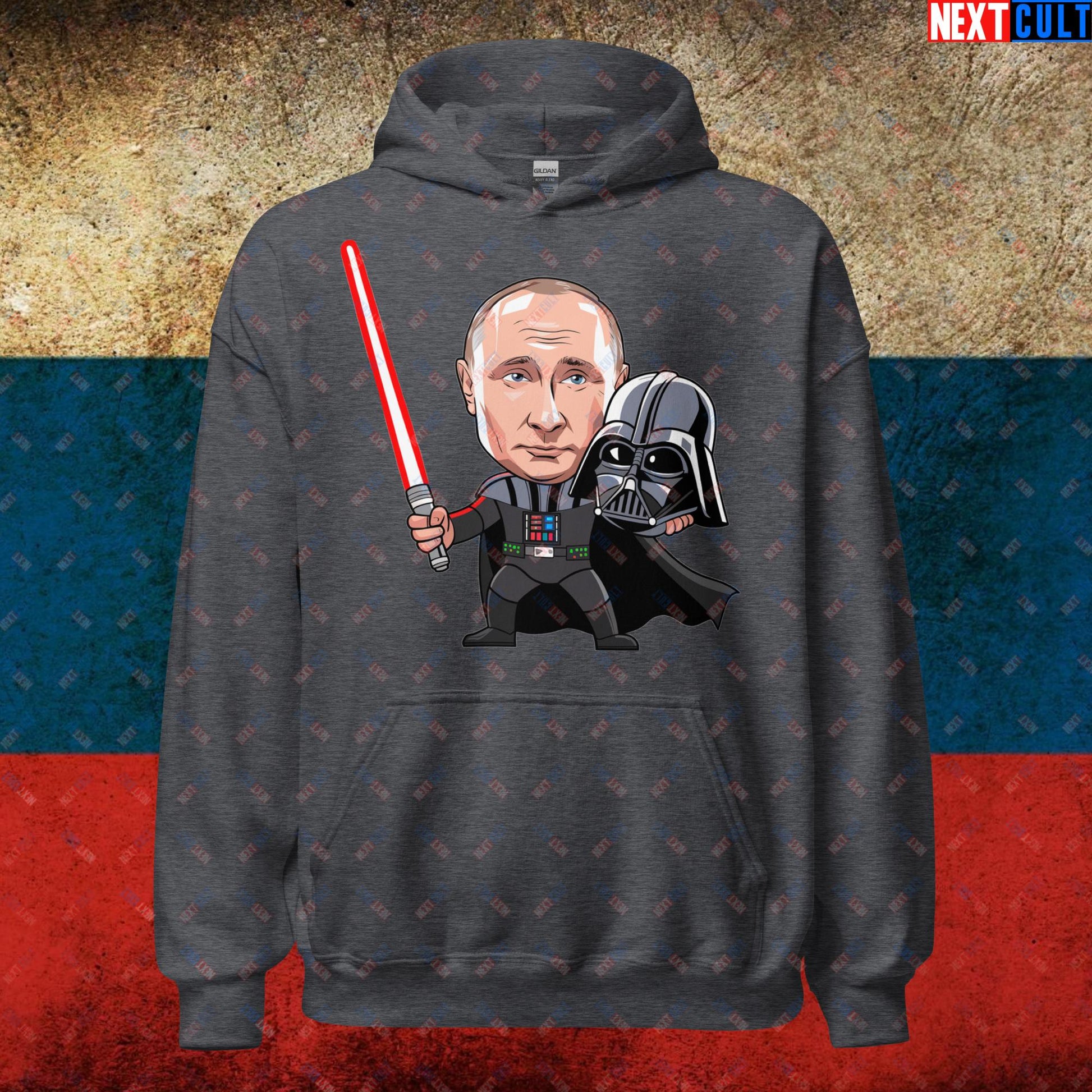 Anti Vladimir Putin Darth Vader Unisex Hoodie Dark Heather Hoodies Politics Vladimir Putin Next Cult Brand