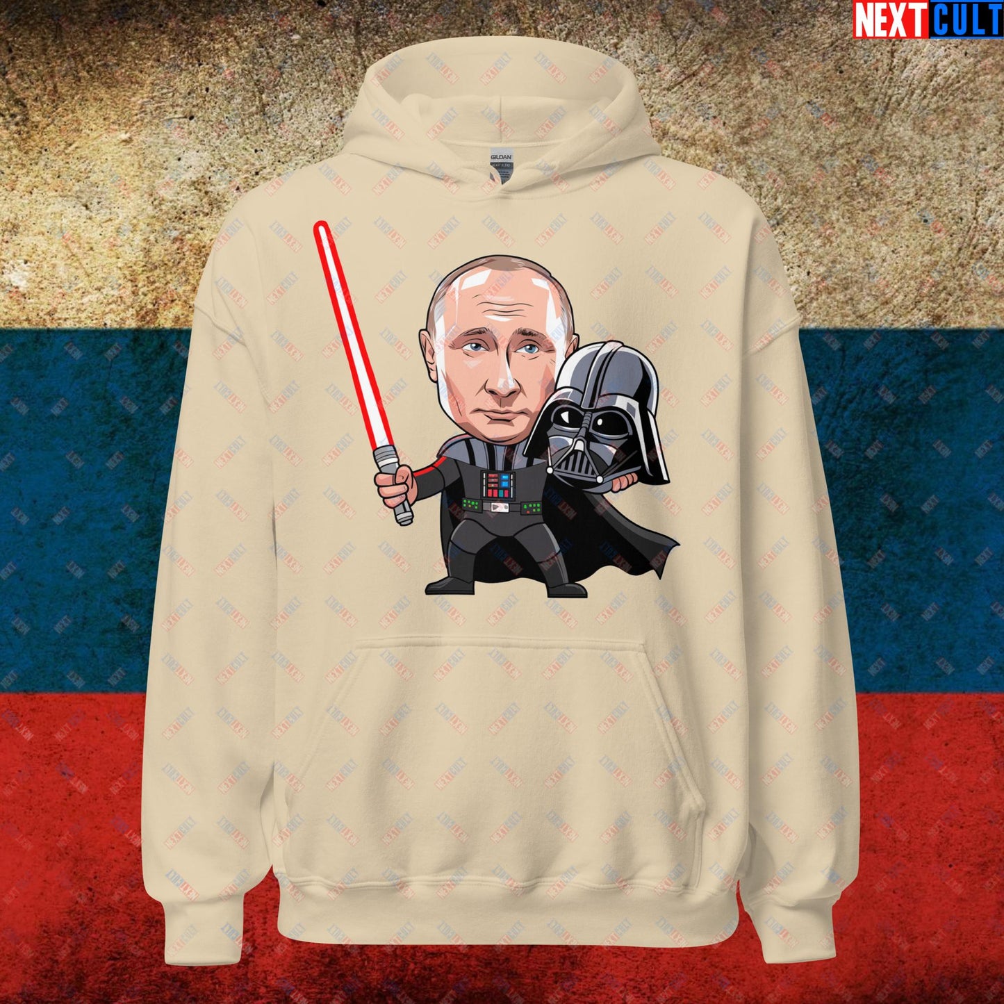 Anti Vladimir Putin Darth Vader Unisex Hoodie Sand Hoodies Politics Vladimir Putin Next Cult Brand