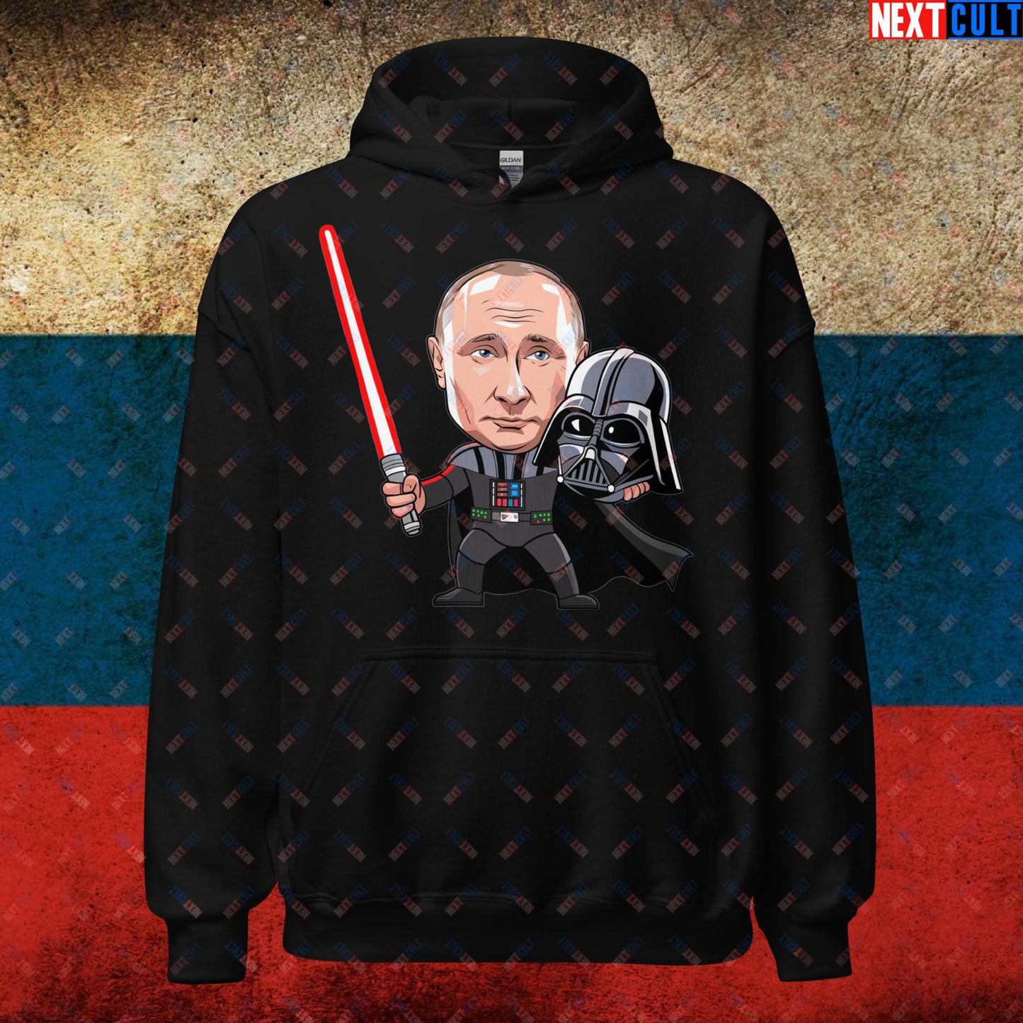 Anti Vladimir Putin Darth Vader Unisex Hoodie Black Hoodies Politics Vladimir Putin Next Cult Brand