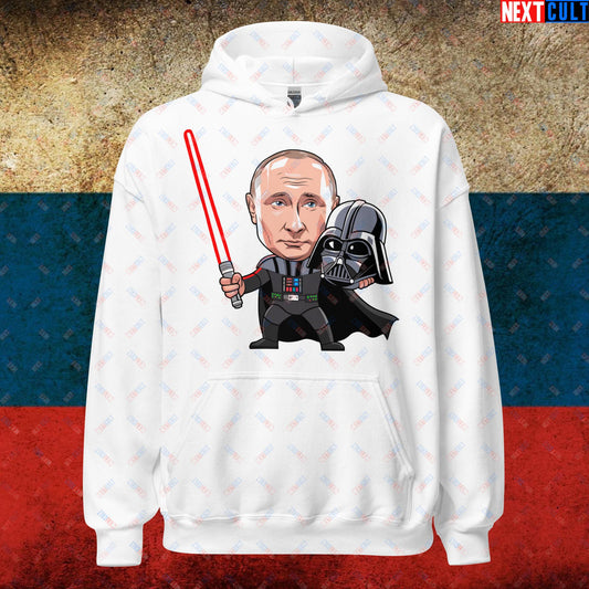 Anti Vladimir Putin Darth Vader Unisex Hoodie White Hoodies Politics Vladimir Putin Next Cult Brand