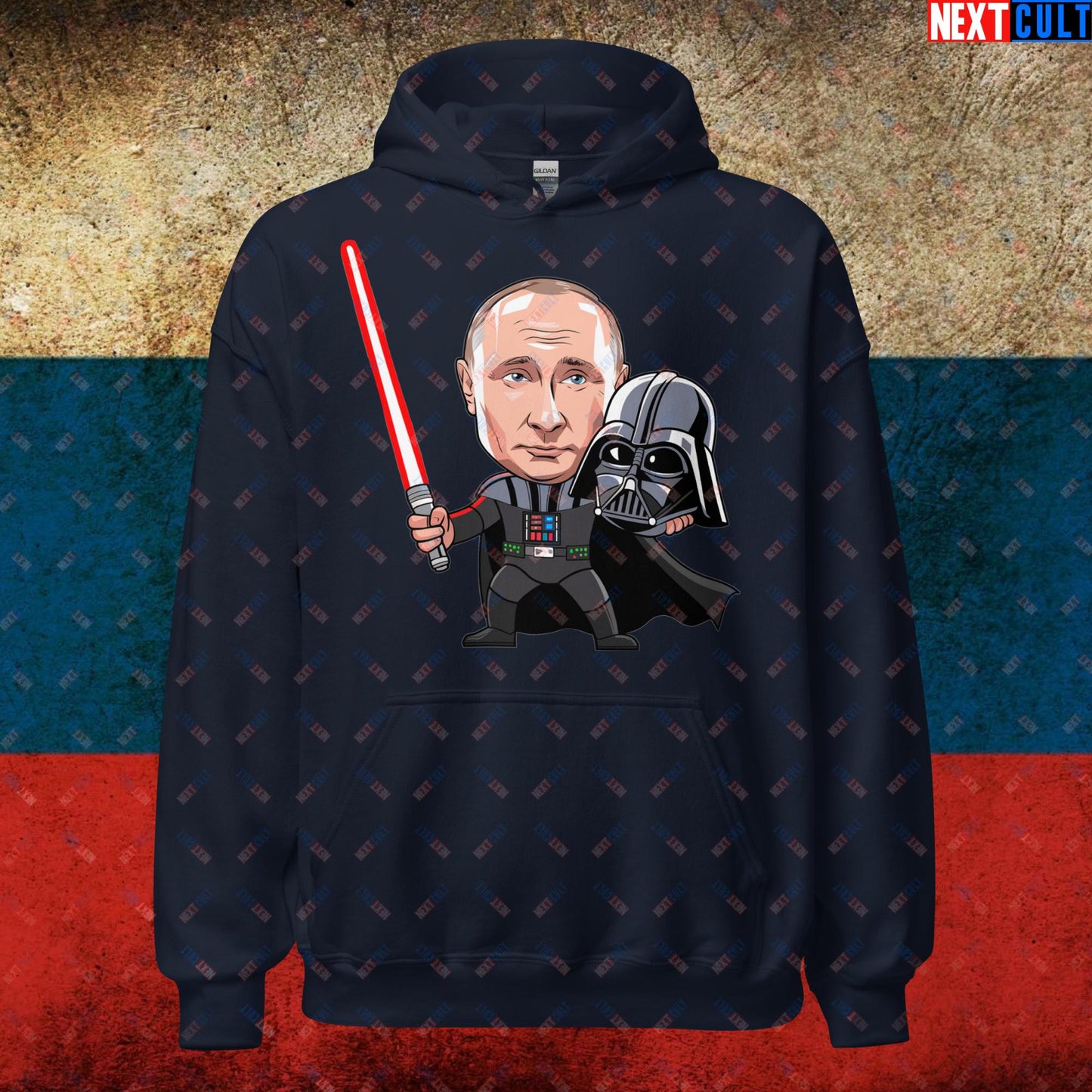 Anti Vladimir Putin Darth Vader Unisex Hoodie Navy Hoodies Politics Vladimir Putin Next Cult Brand