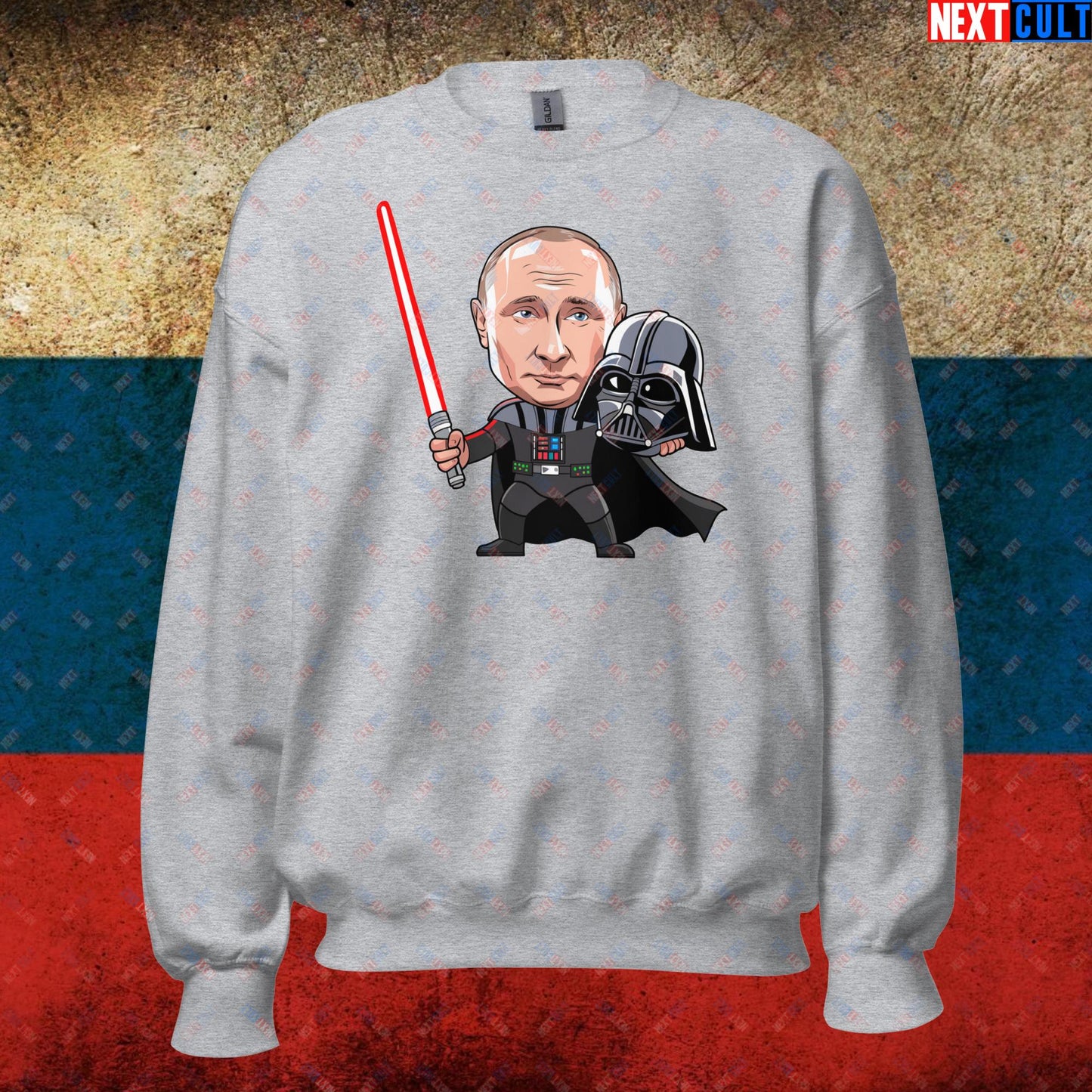 Anti Vladimir Putin Darth Vader Unisex Sweatshirt Sport Grey Sweatshirts Politics Vladimir Putin Next Cult Brand