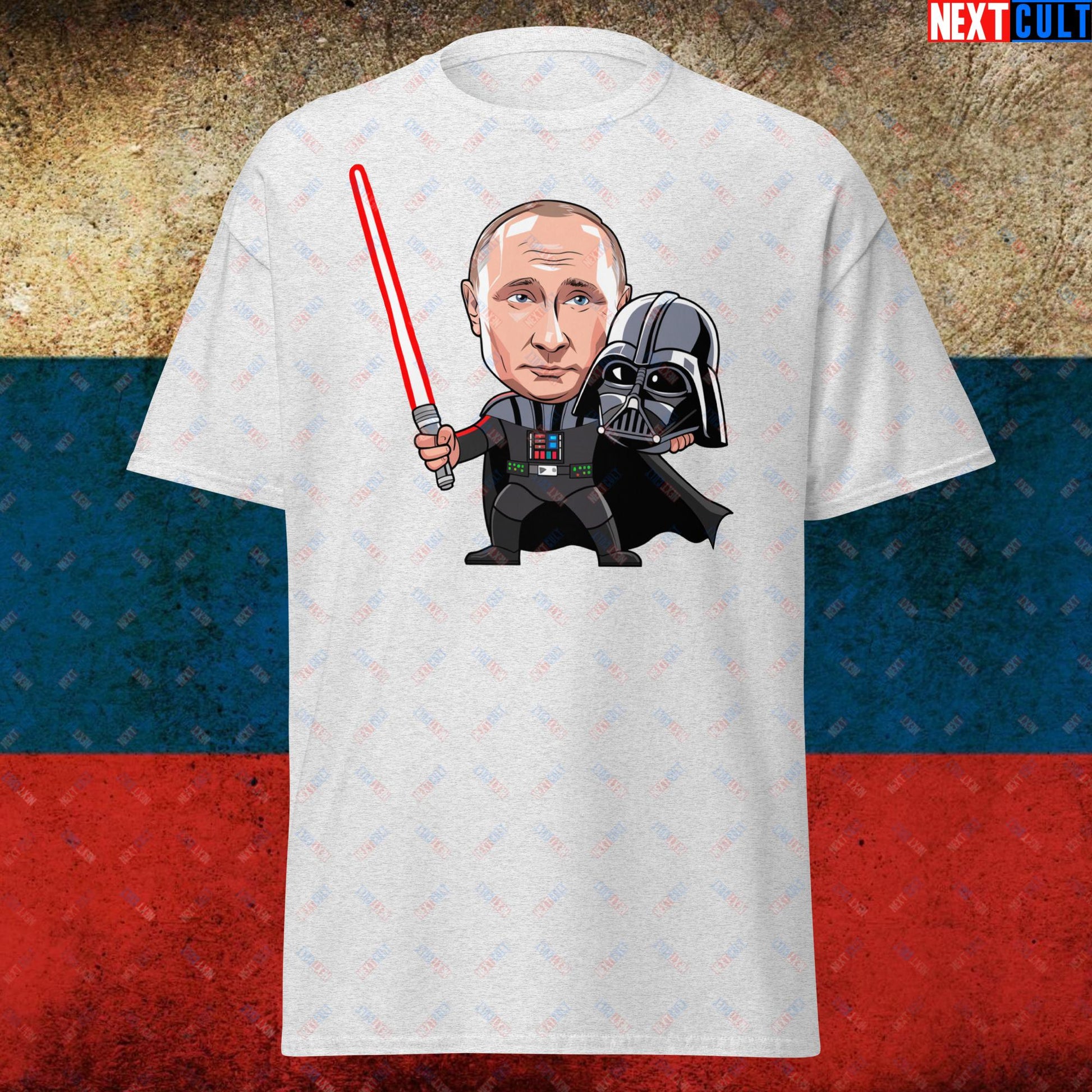 Anti Vladimir Putin Darth Vader Unisex tee Ash T-shirts Politics Vladimir Putin Next Cult Brand