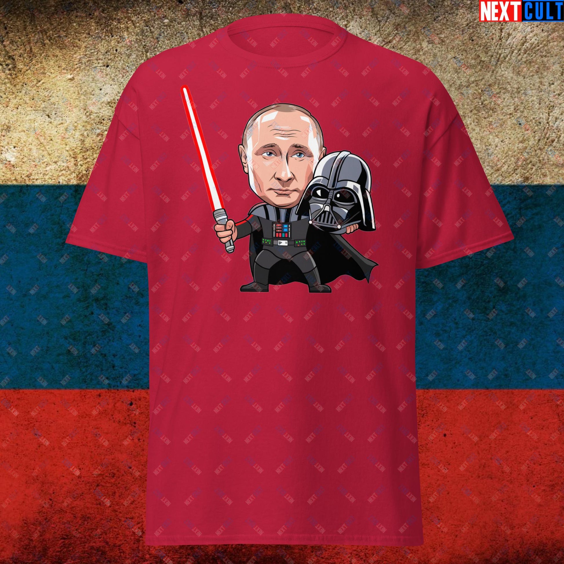 Anti Vladimir Putin Darth Vader Unisex tee Cardinal T-shirts Politics Vladimir Putin Next Cult Brand