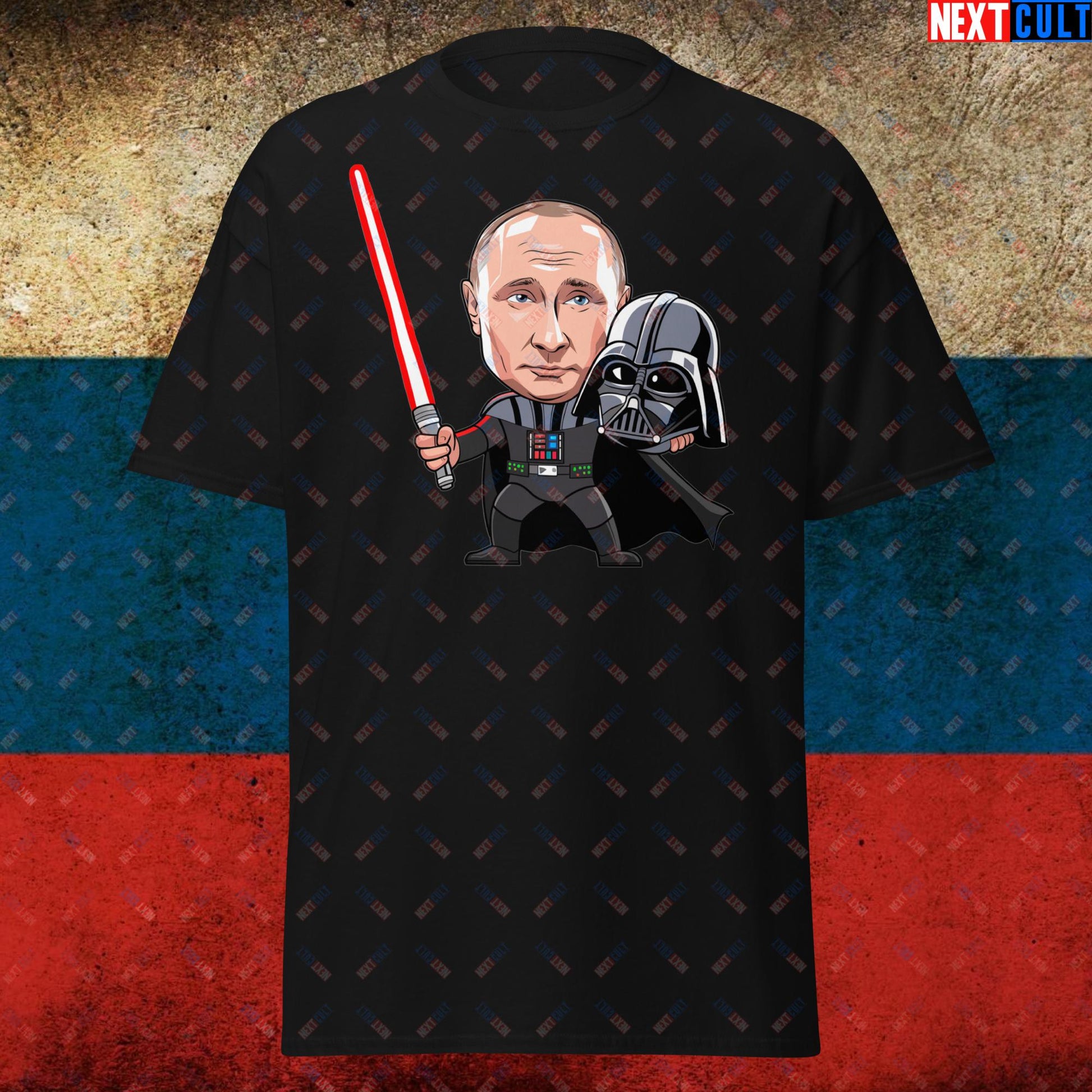 Anti Vladimir Putin Darth Vader Unisex tee Black T-shirts Politics Vladimir Putin Next Cult Brand