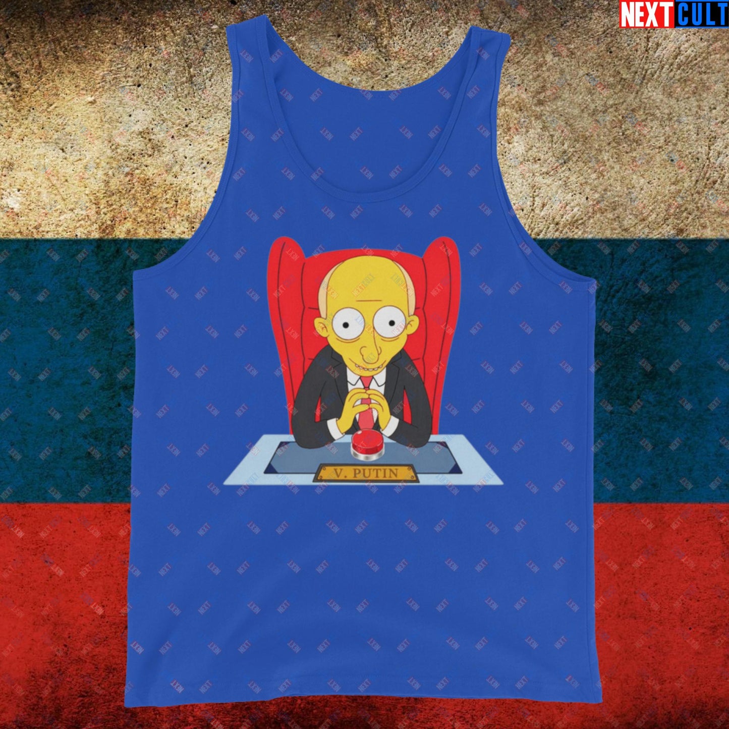 Anti Vladimir Putin Funny Mr. Burns Simpsons Tank Top Next Cult Brand